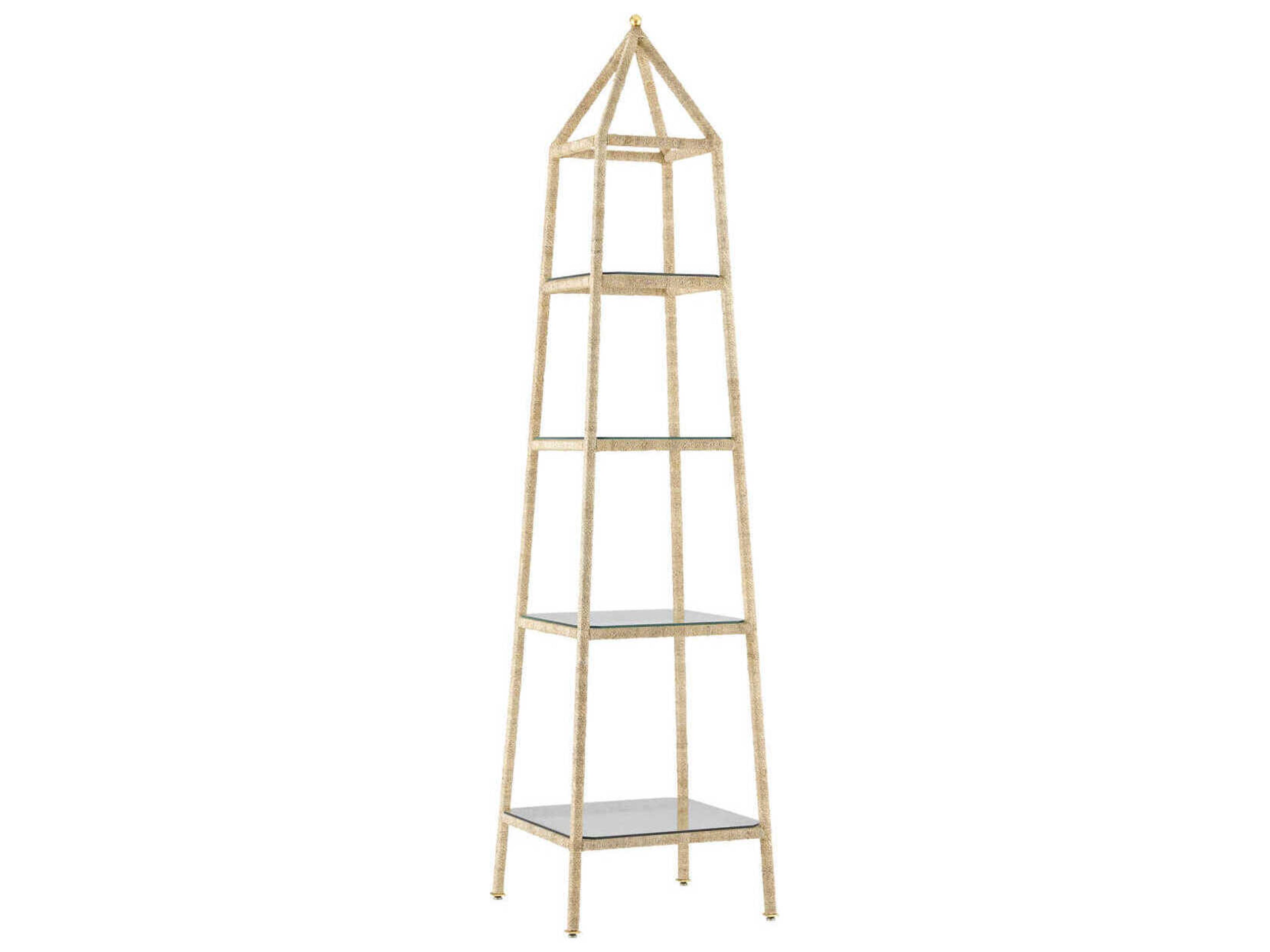 Currey & Company Narra Natural Abaca Rope Etagere