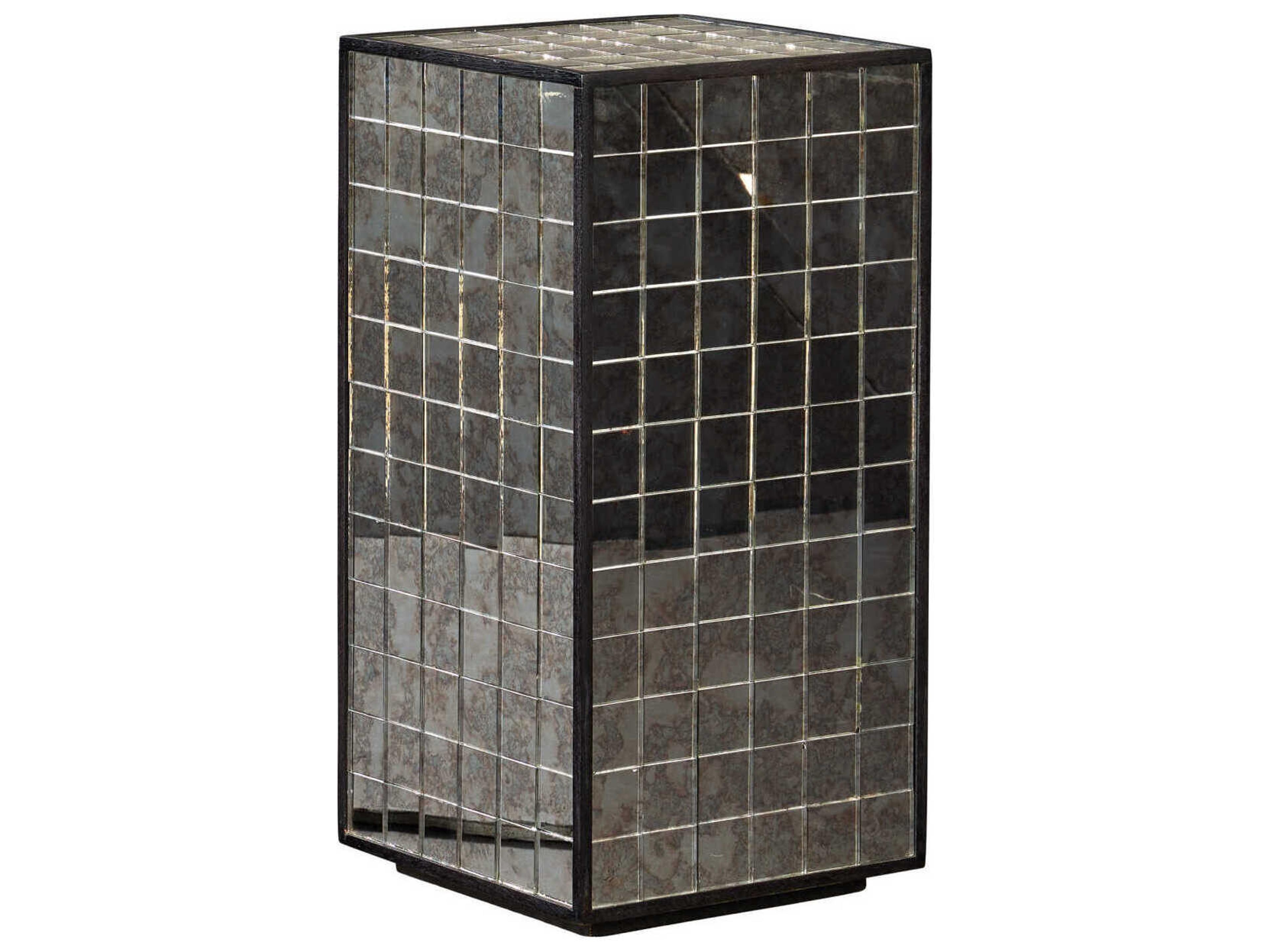 Currey & Company Mosaico Square Glass End Table