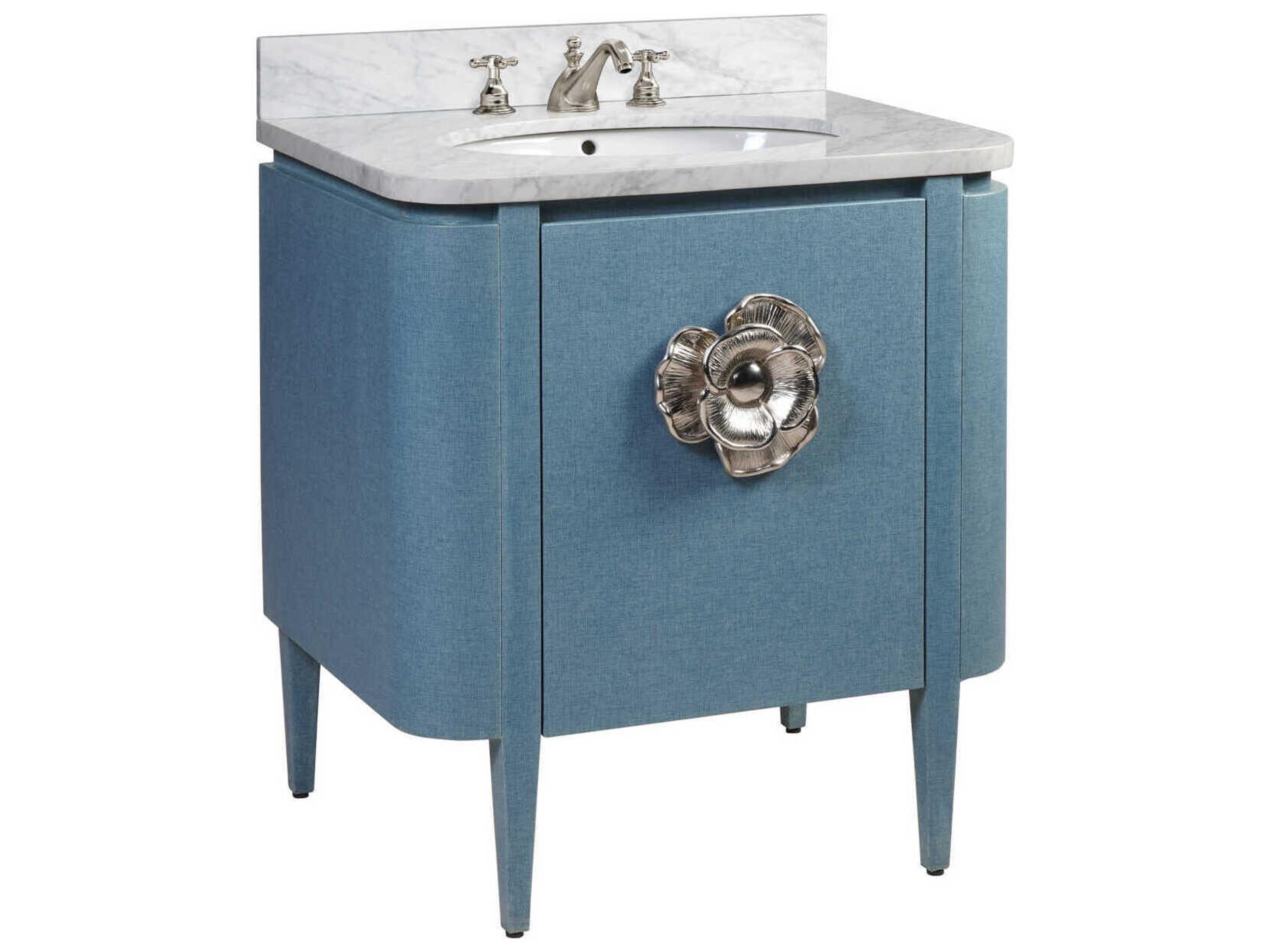 Currey & Company Briallen 30" Textured Blue Vanity