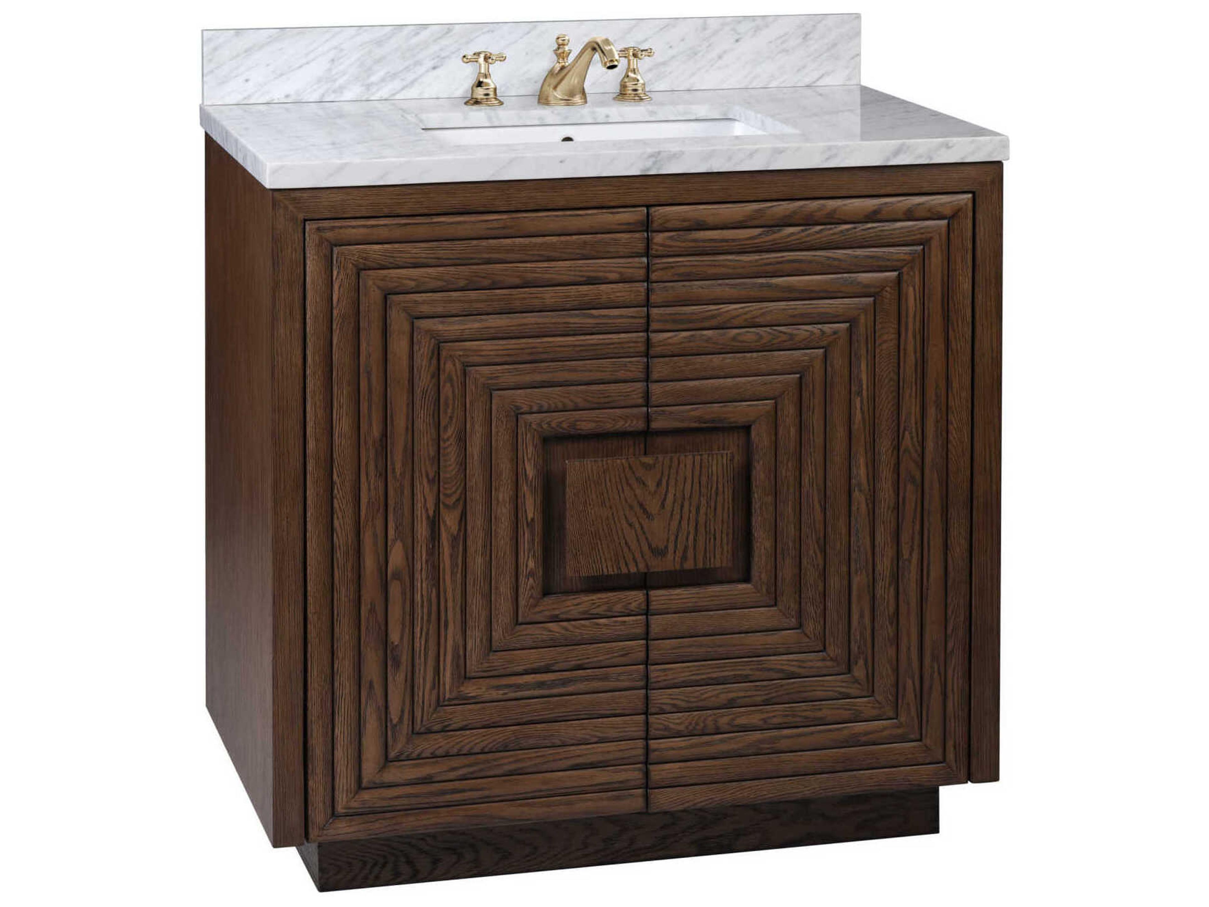 Currey & Company Morombe 36" Cocoa Marble Vanity