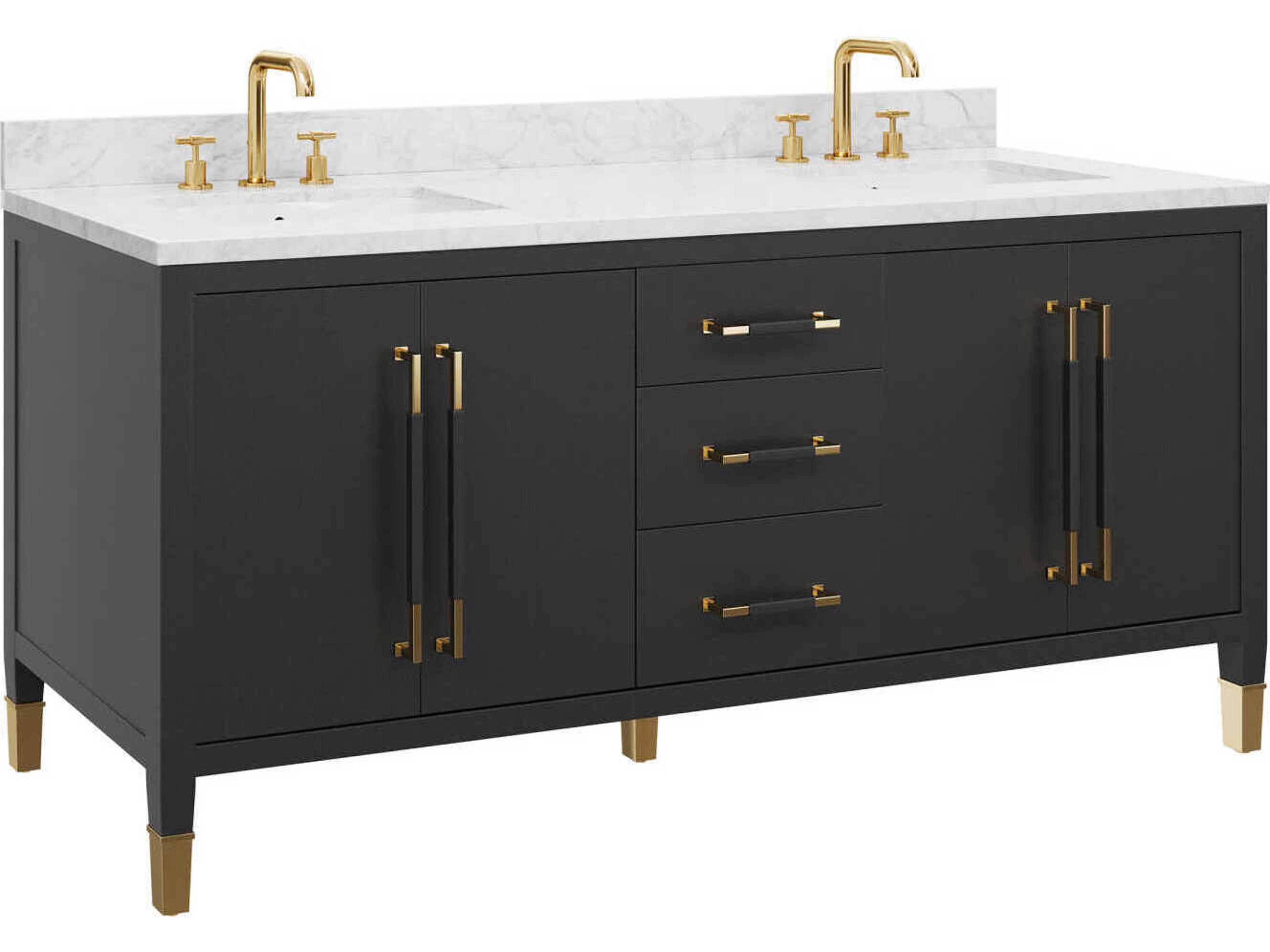 Currey & Company Verona 72" Black Vanity