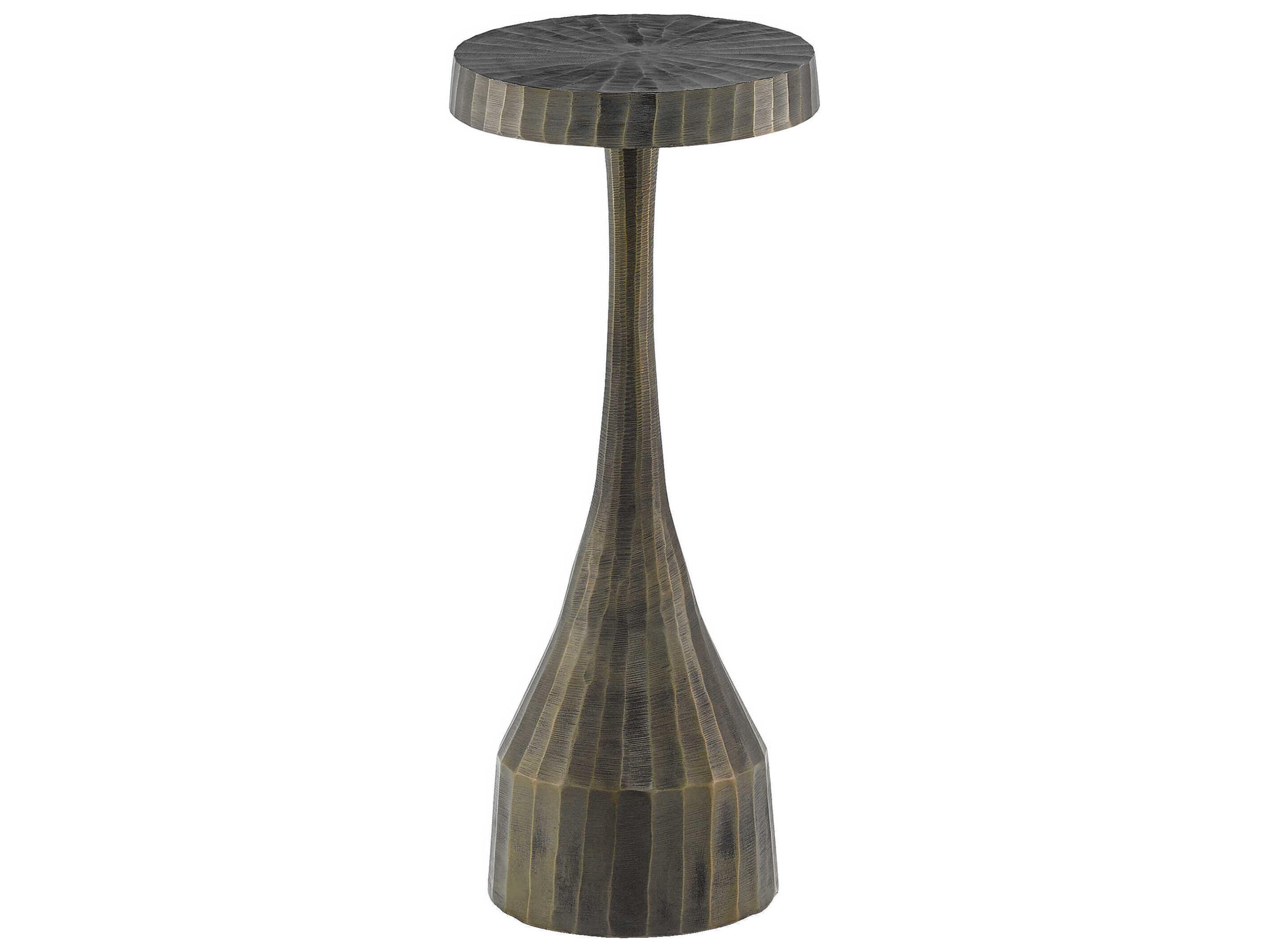 urrey & Company Luca Round Metal End Table
