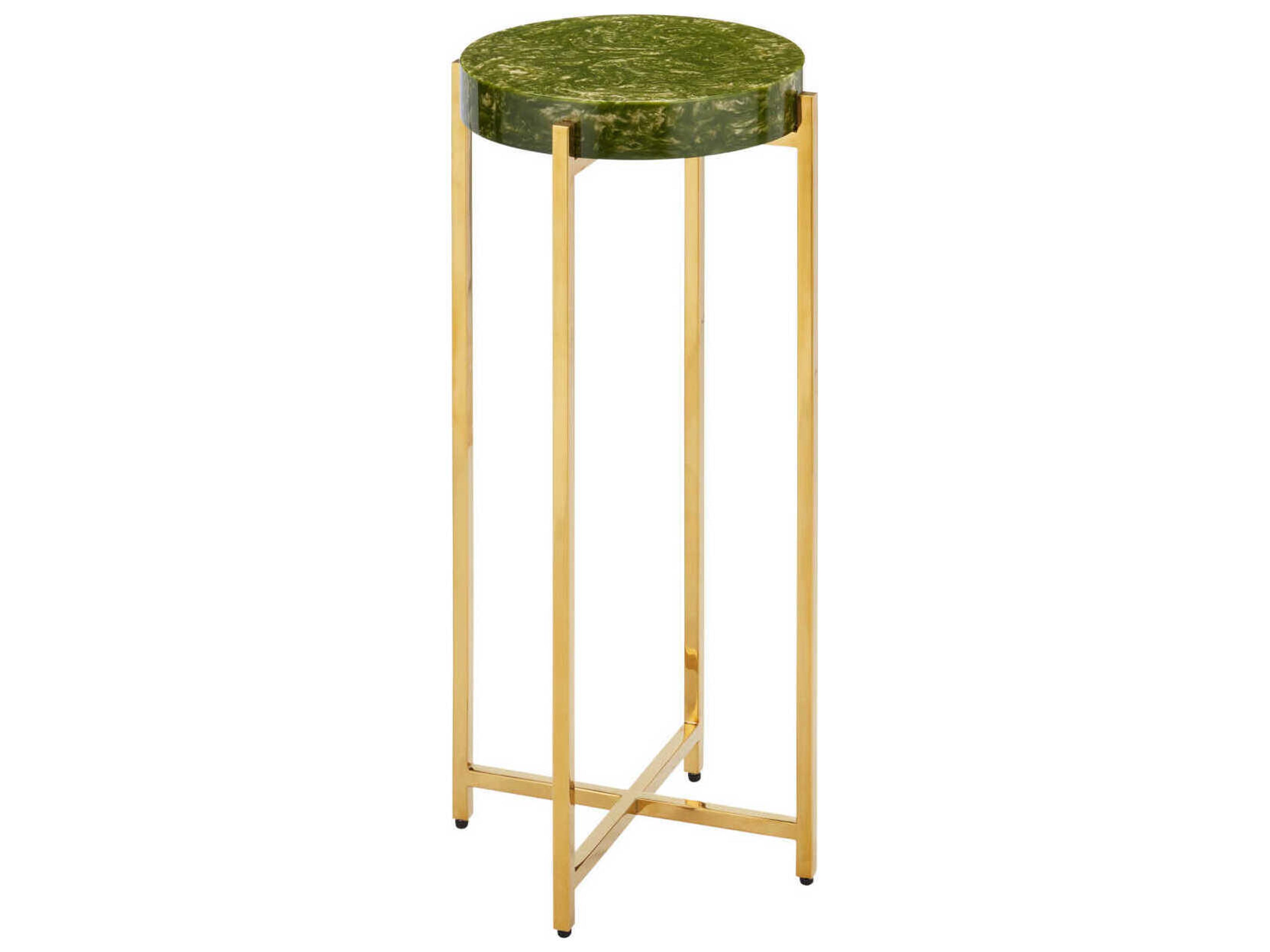 Currey & Company Rina Green End Table