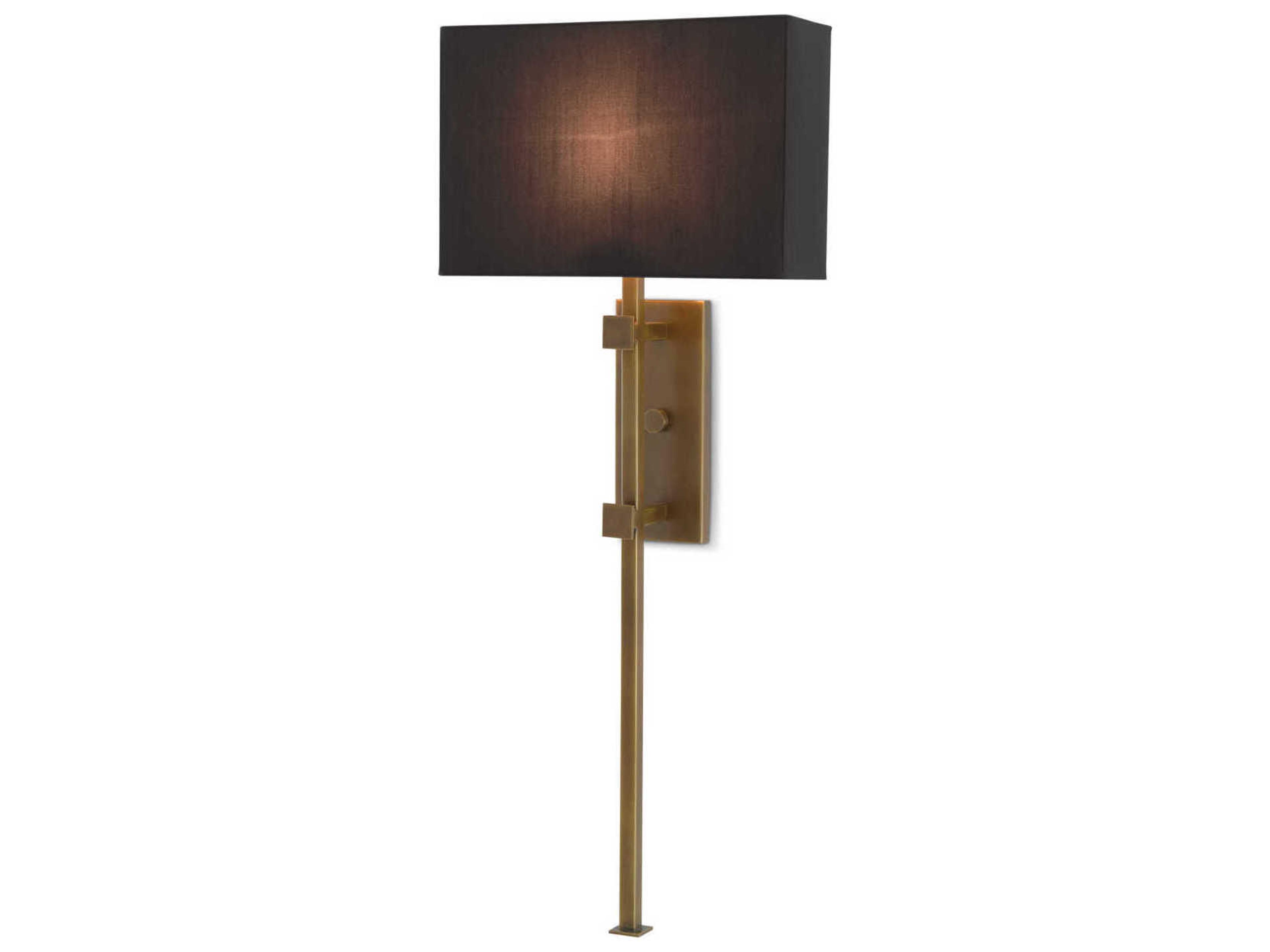 Currey & Company Edmund 1-Light Antique Brass Wall Sconce