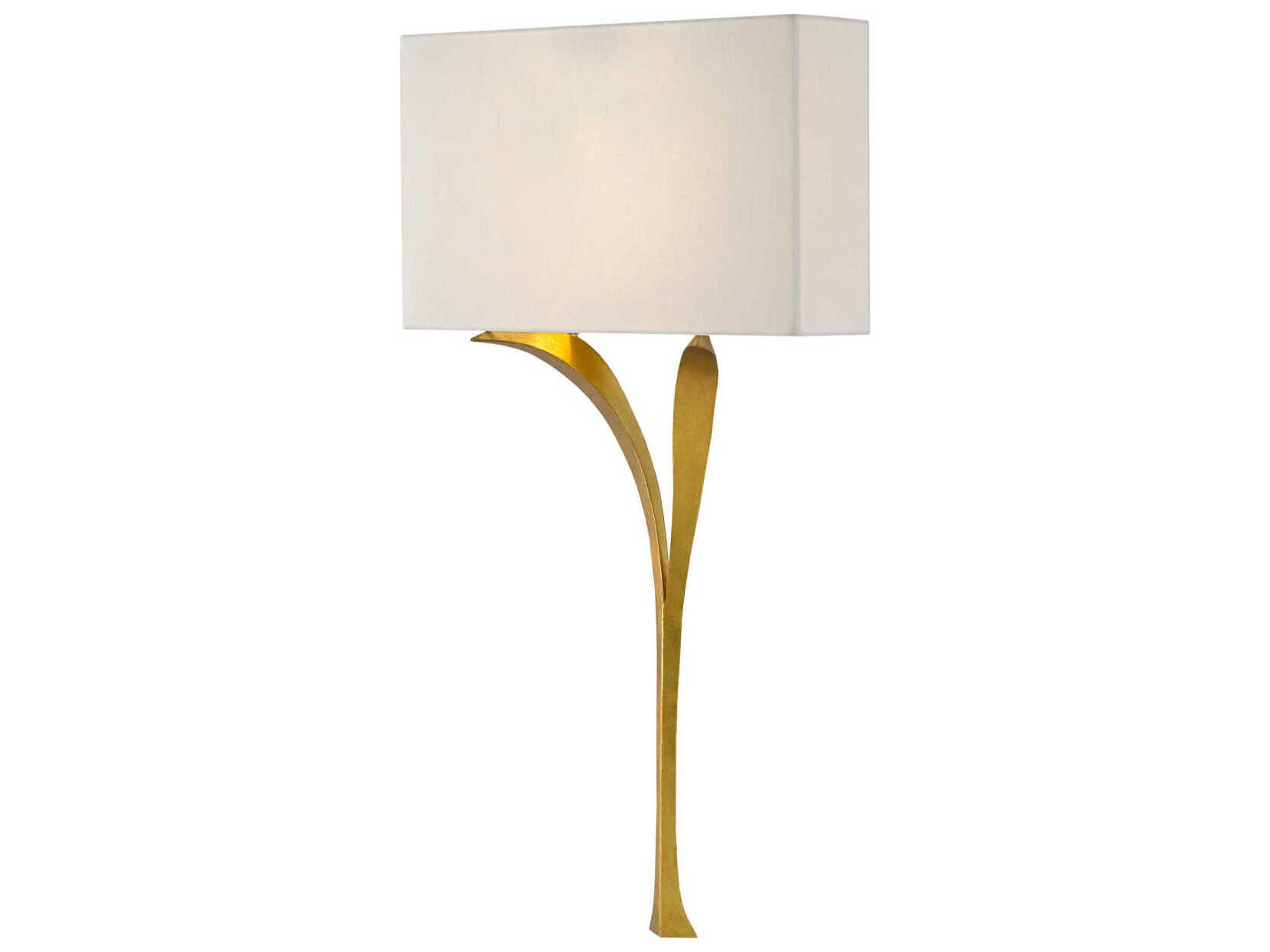 Currey & Company Choisy 1-Light Antique Gold Leaf LED Wall Sconce