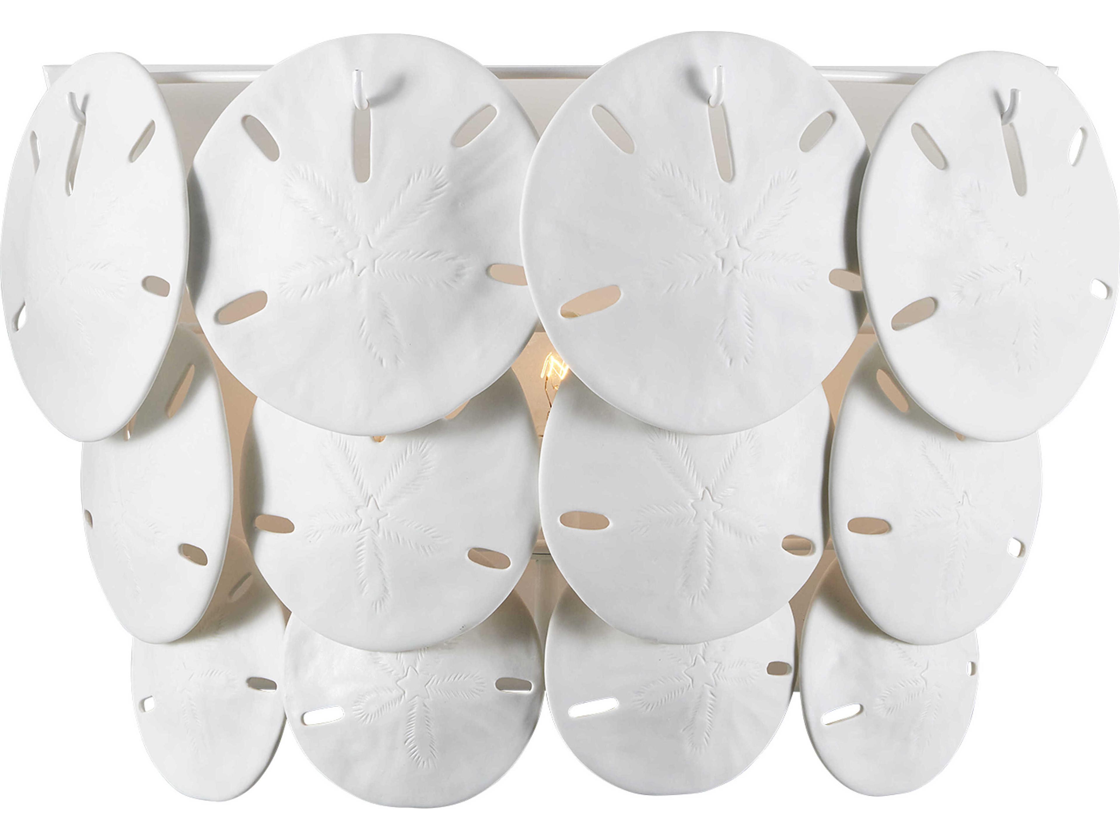 Currey & Company Tulum 3-Light Sugar White Wall Sconce