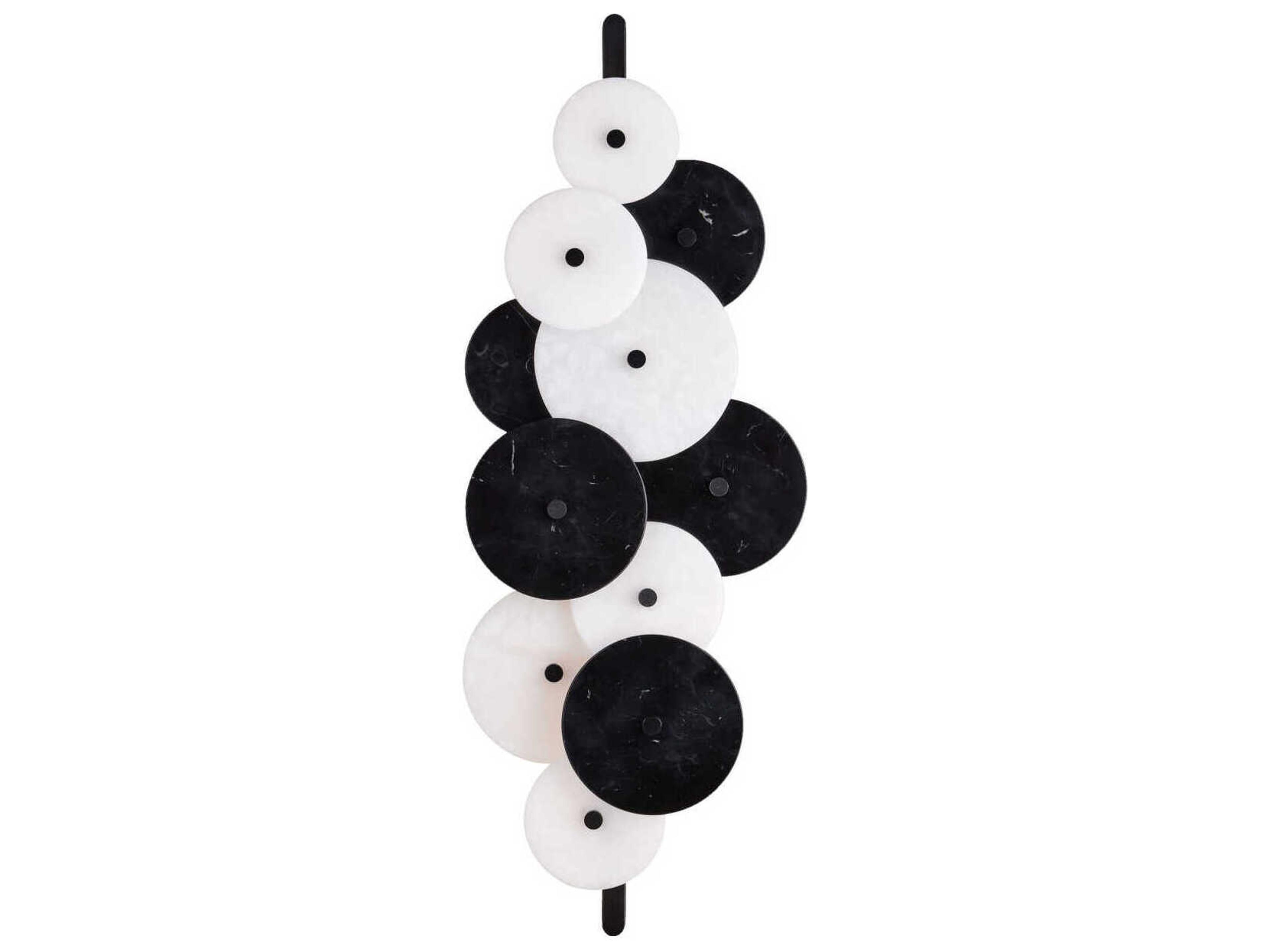 Inyo 2-Light Natural Satin Black Wall Sconce