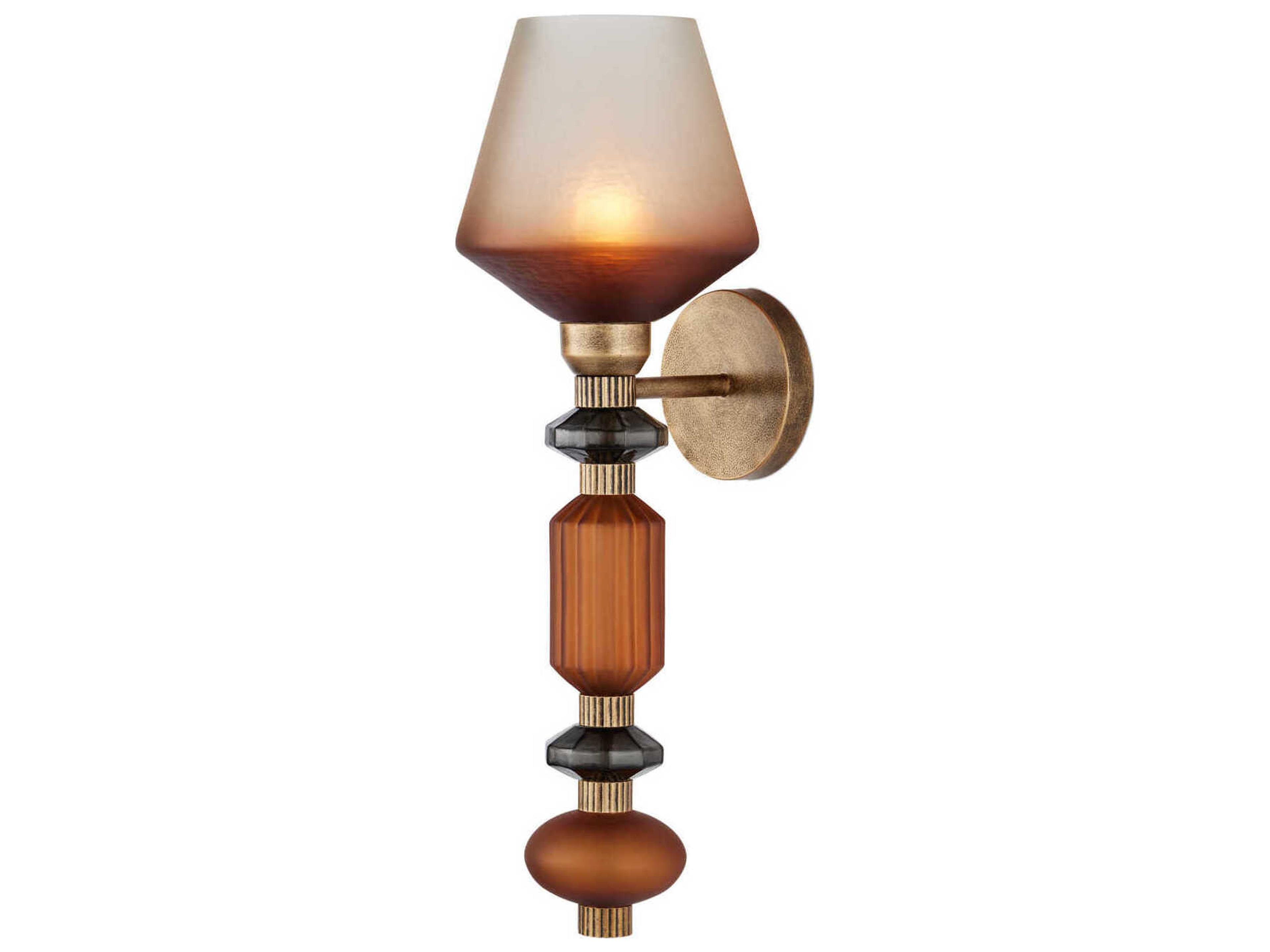 Currey & Company Mandeville 1-Light Gold Wall Sconce
