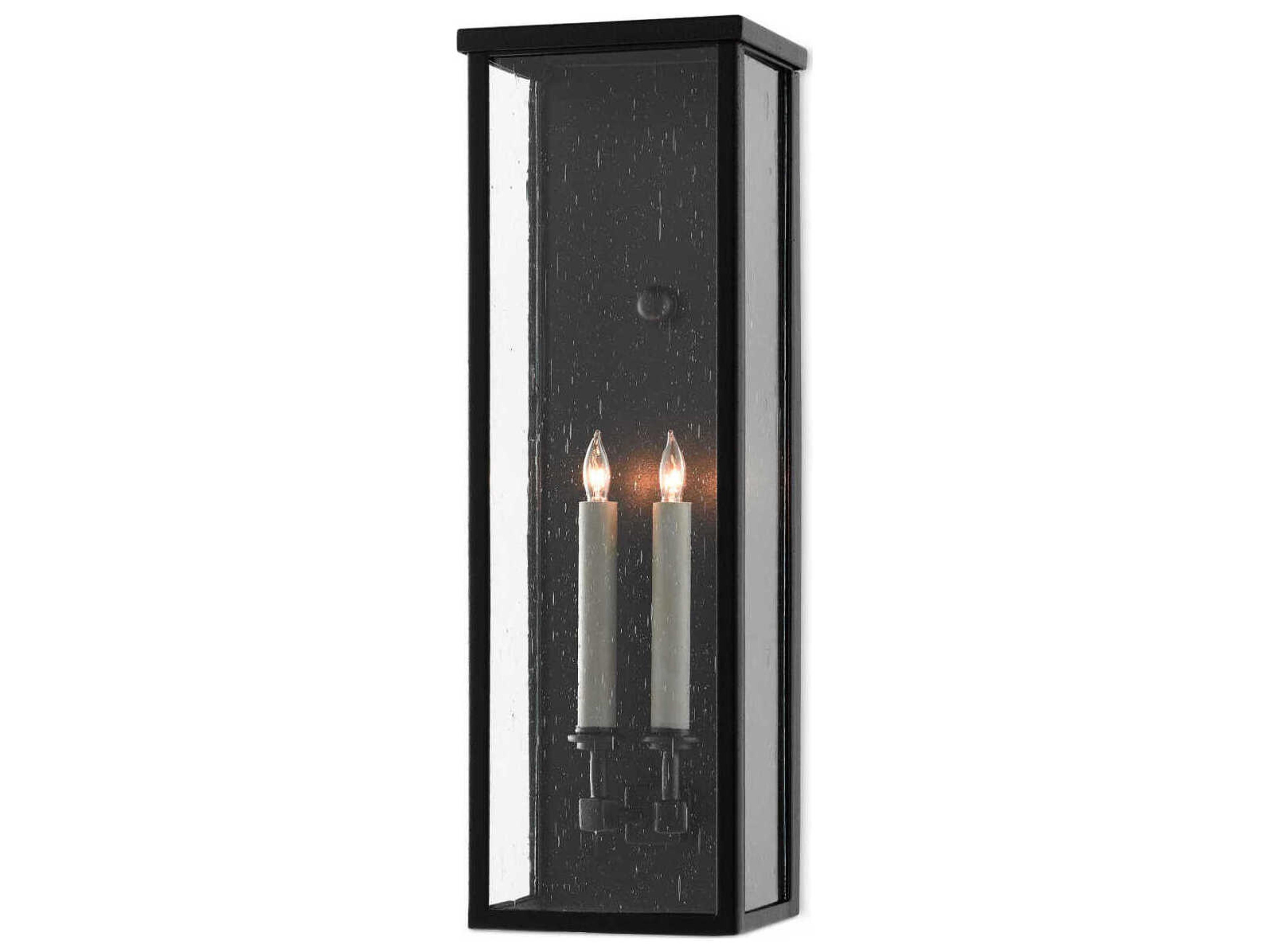 Currey & Company Tanzy 2 - Light Glass Outdoor Wall Light