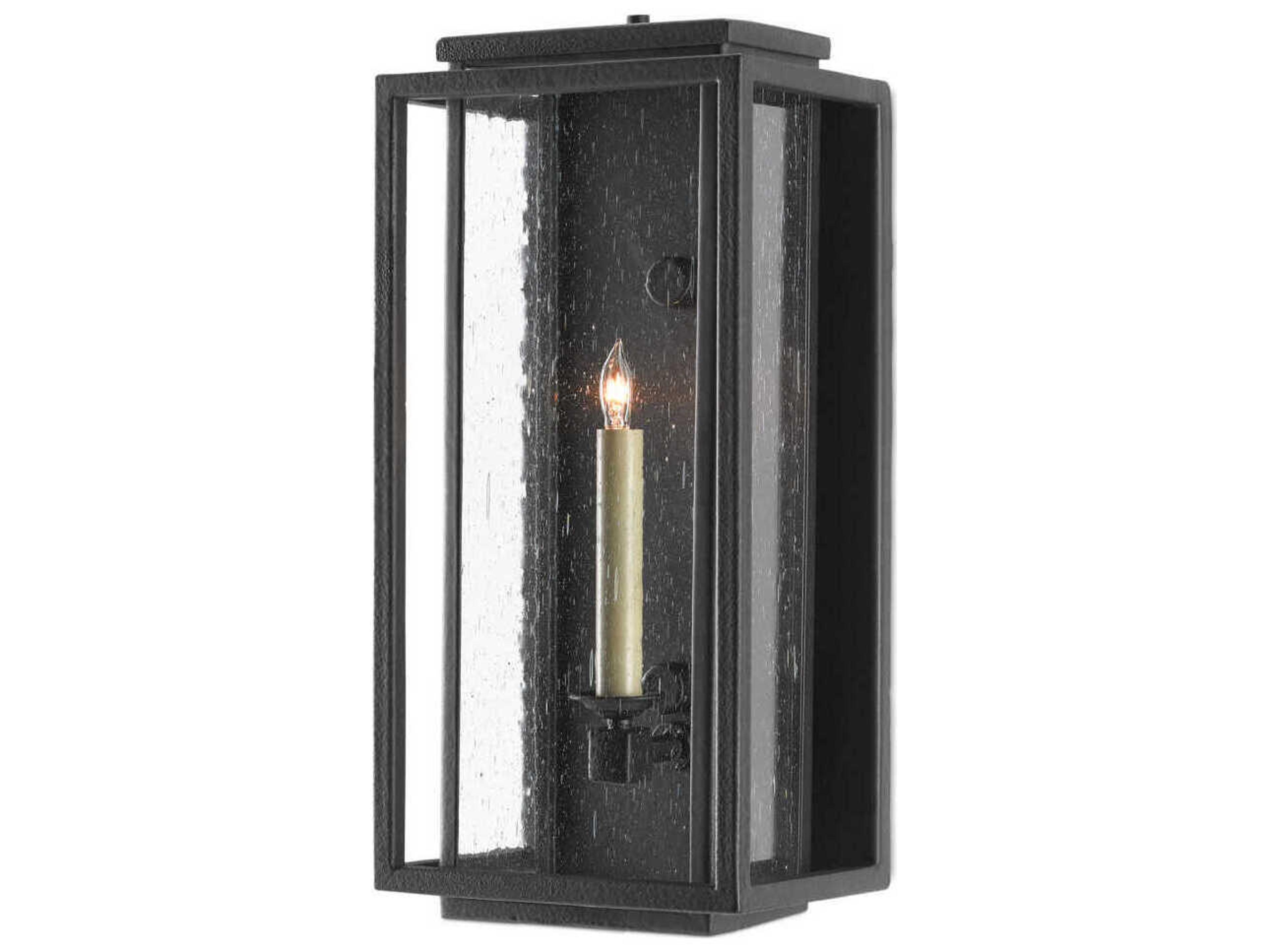 Currey & Company Wright 1 - Light Glass Outdoor Wall Light
