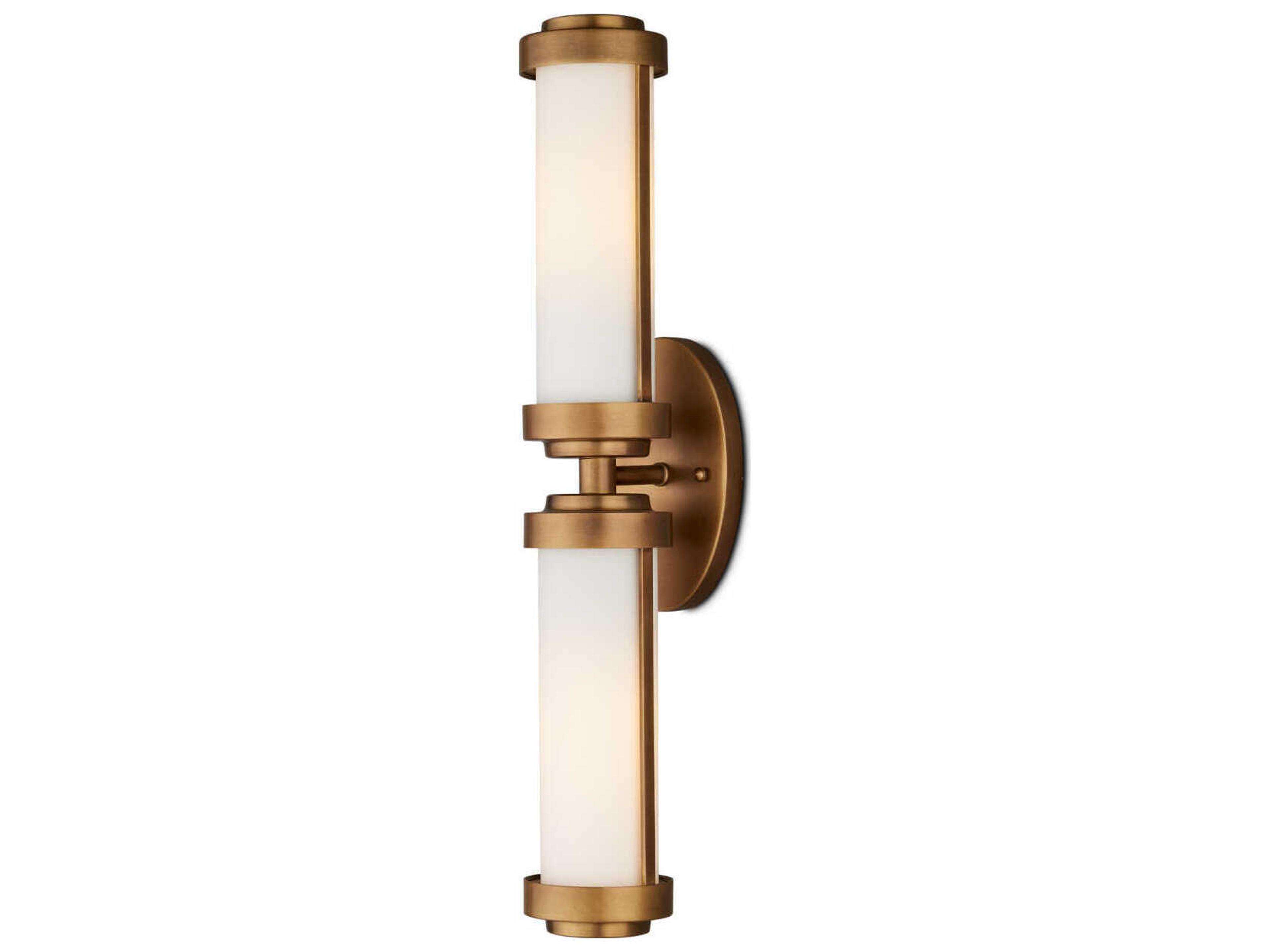 Currey & Company Bowland 2-Light Antique Brass Wall Sconce