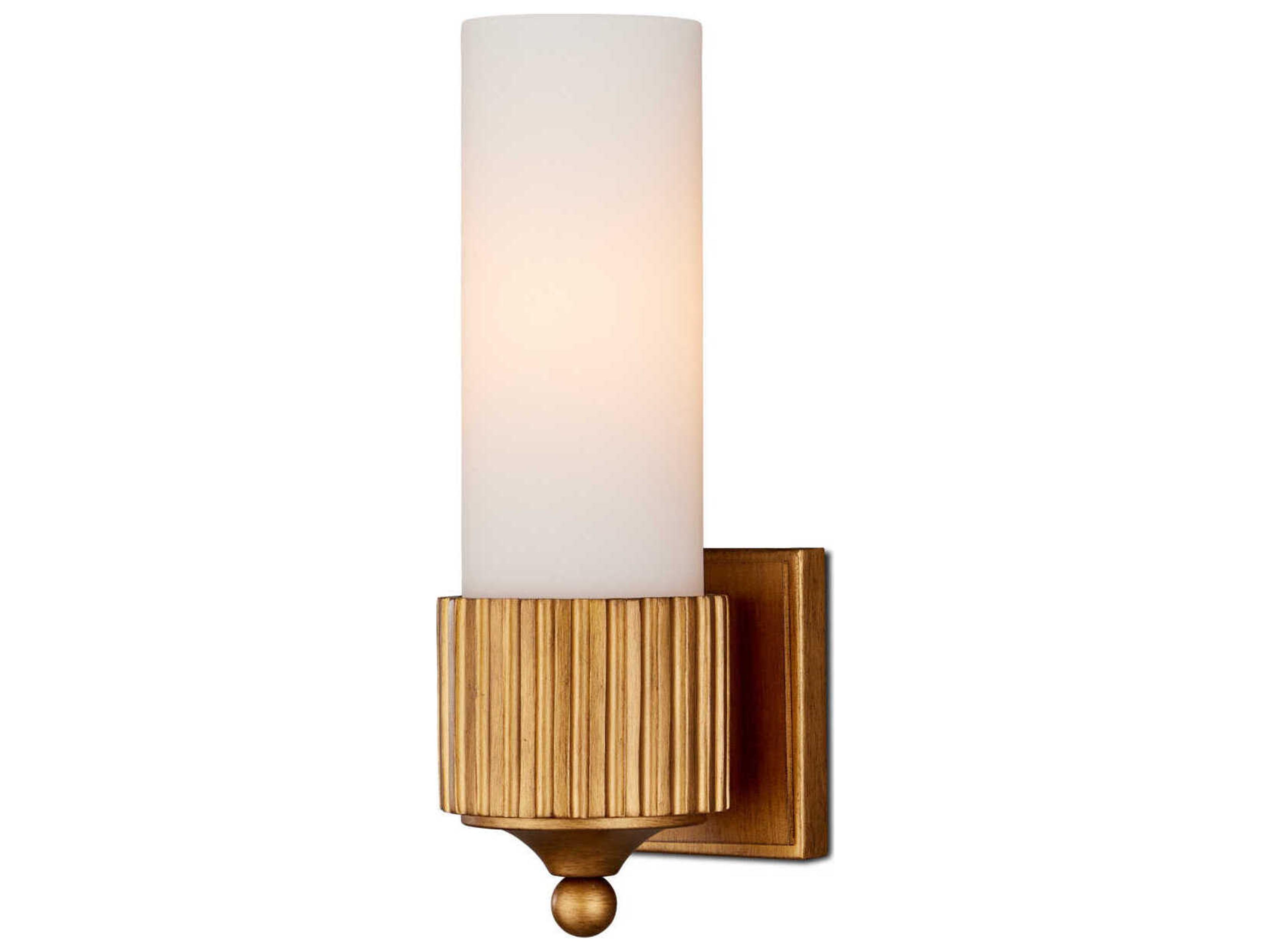 Currey & Company Bryce 1-Light Gold Wall Sconce
