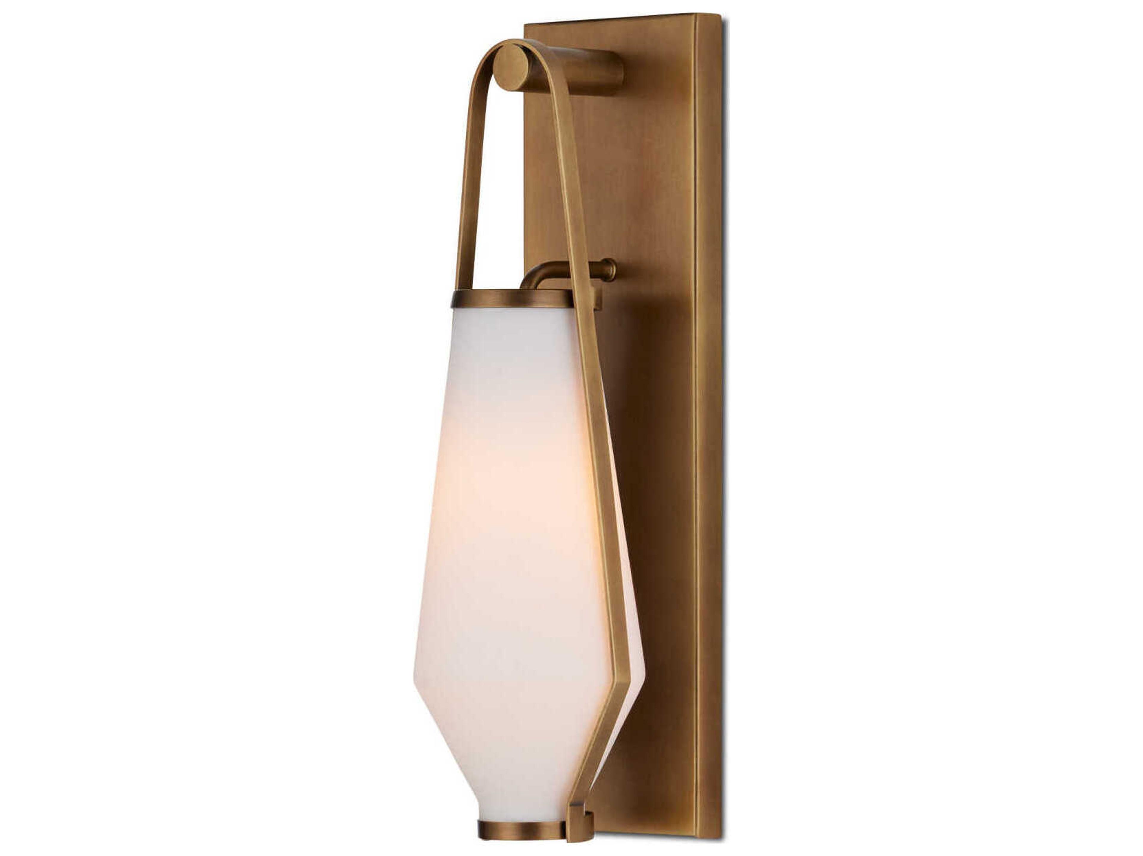 Currey & Company Brompton 1-Light Antique Brass Wall Sconce