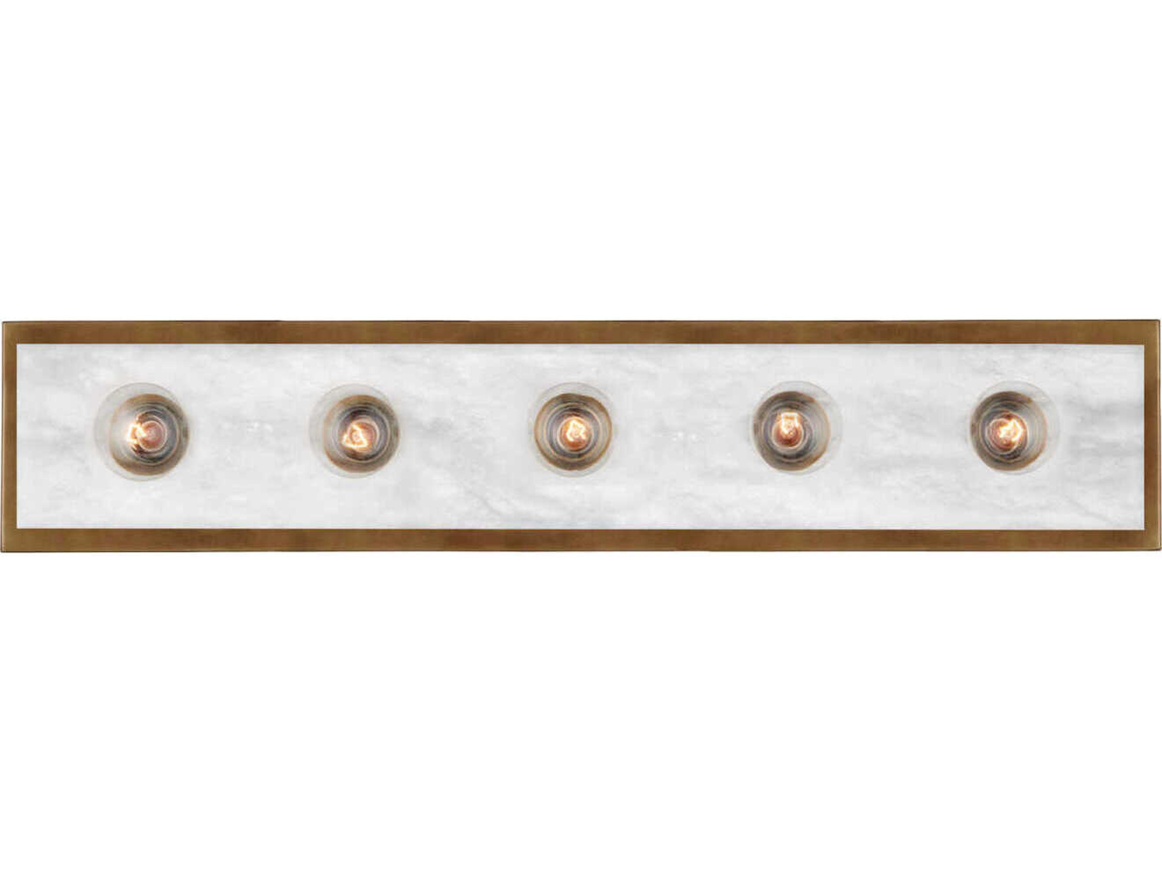 Currey & Company Berdine 5-Light Natural Antique Brass Vanity Light