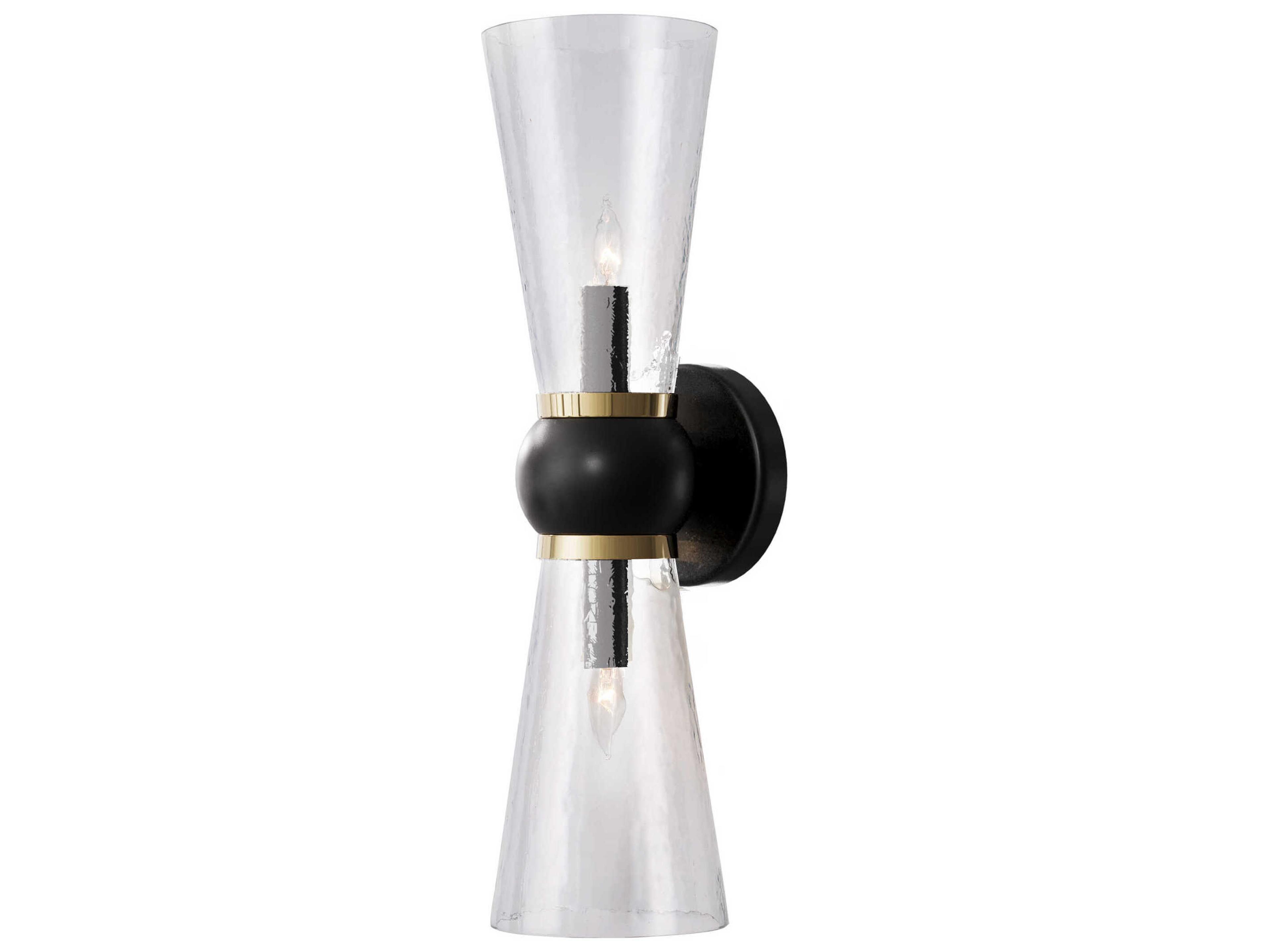 Currey & Company Byford 2-Light Satin Bronze Wall Sconce
