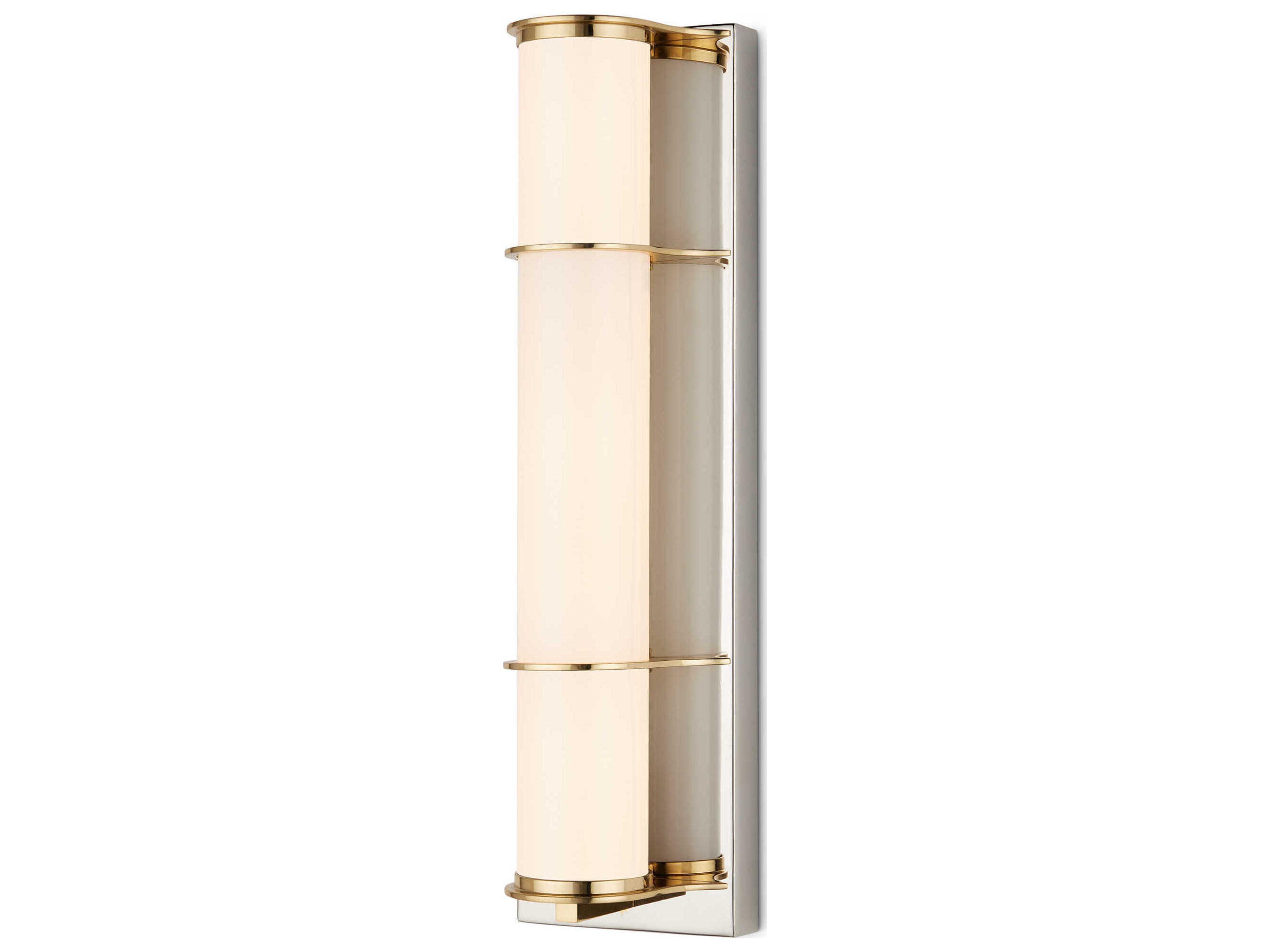 Currey & Company Blaine 1-Light Polished Silver Wall Sconce