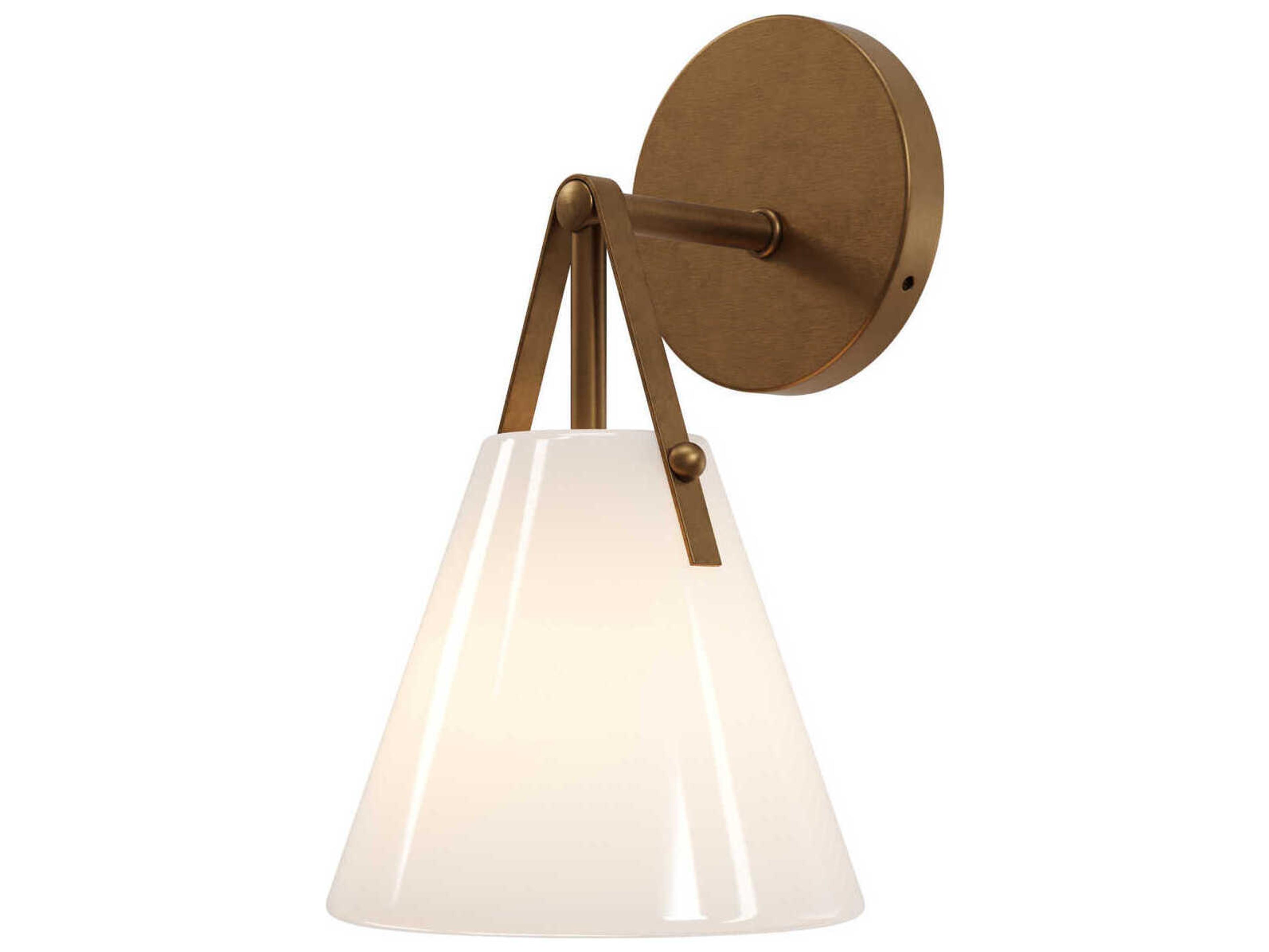 Currey & Company Bronwen 1-Light Antique Brass Wall Sconce