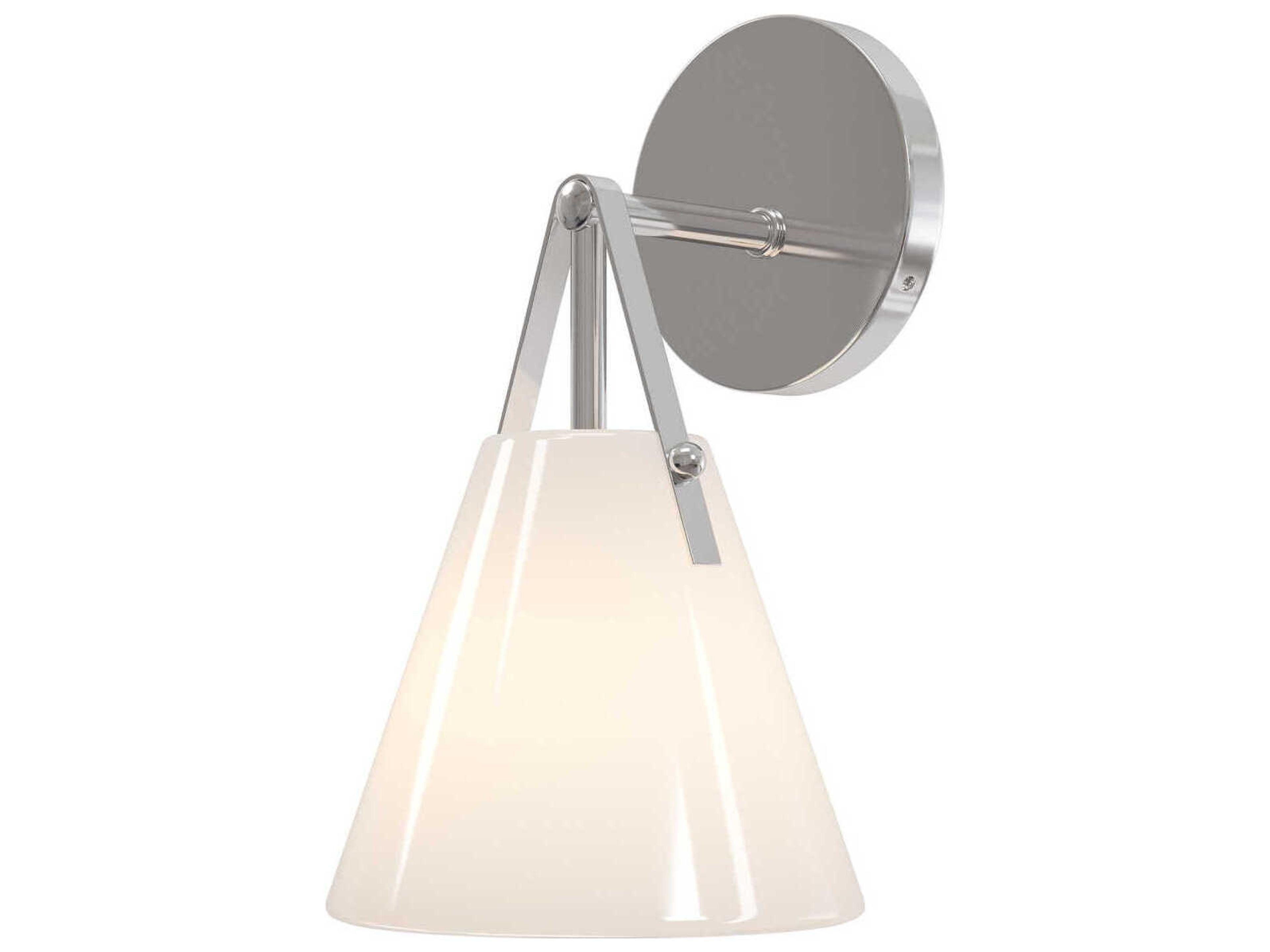 Currey & Company Bronwen 1-Light Polished Nickel Wall Sconce