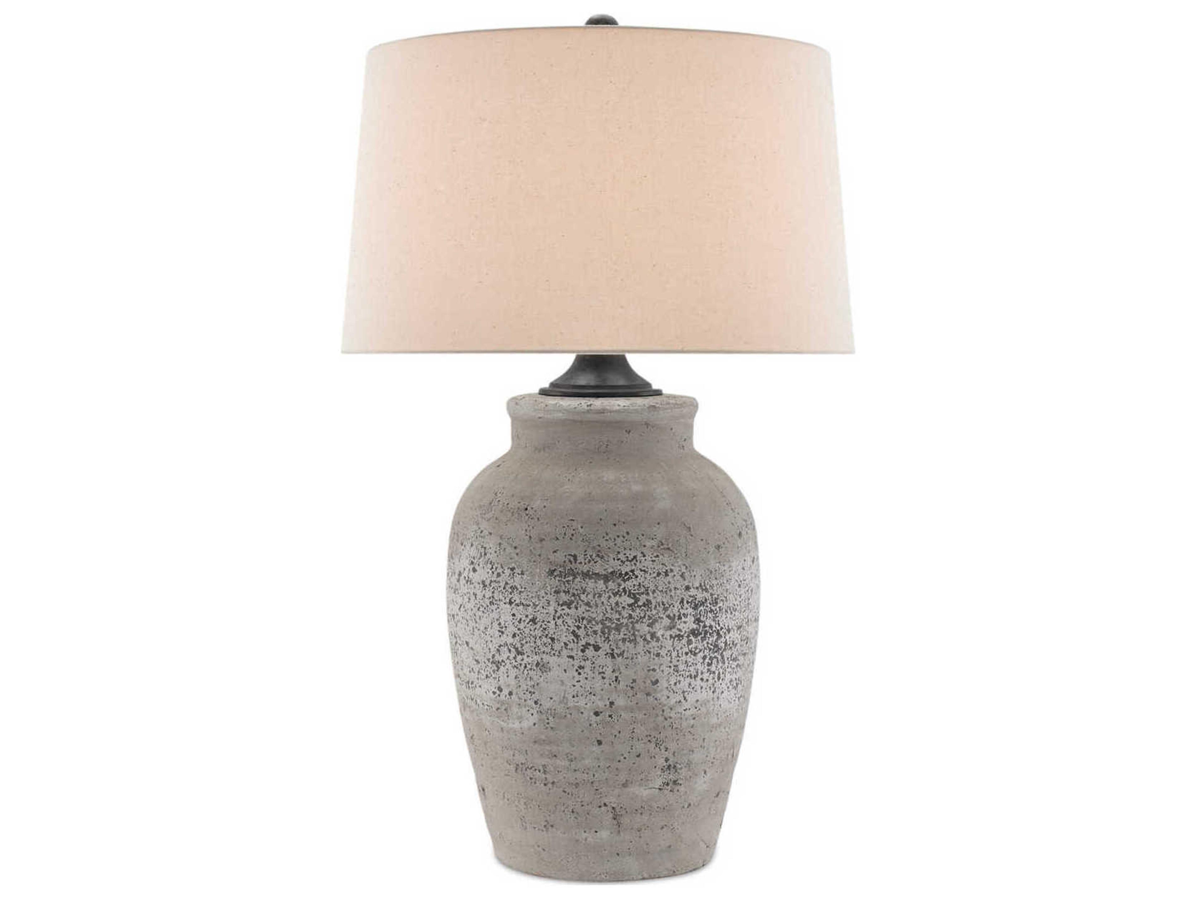 Currey & Company Quest Quest Rustic Gray Aged Black Buffet Lamp