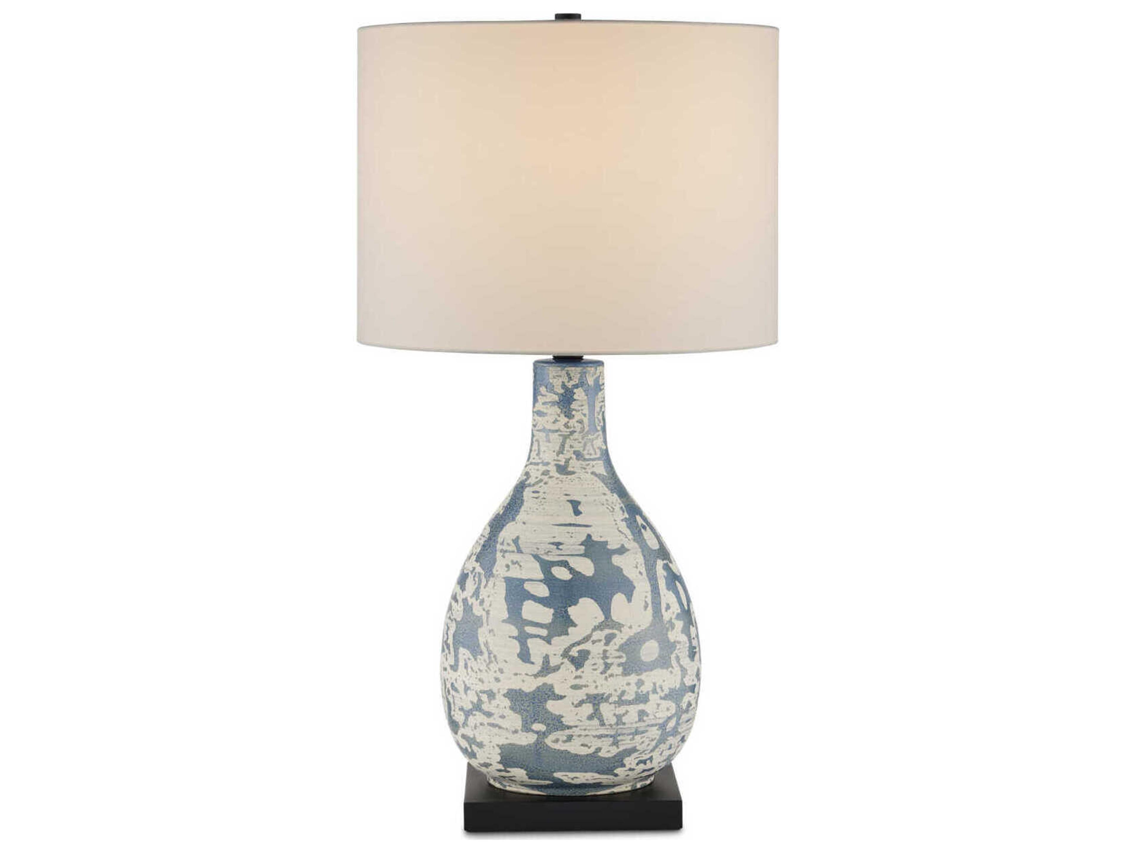 Currey & Company Ostracon Vintage Blue Buffet Lamp