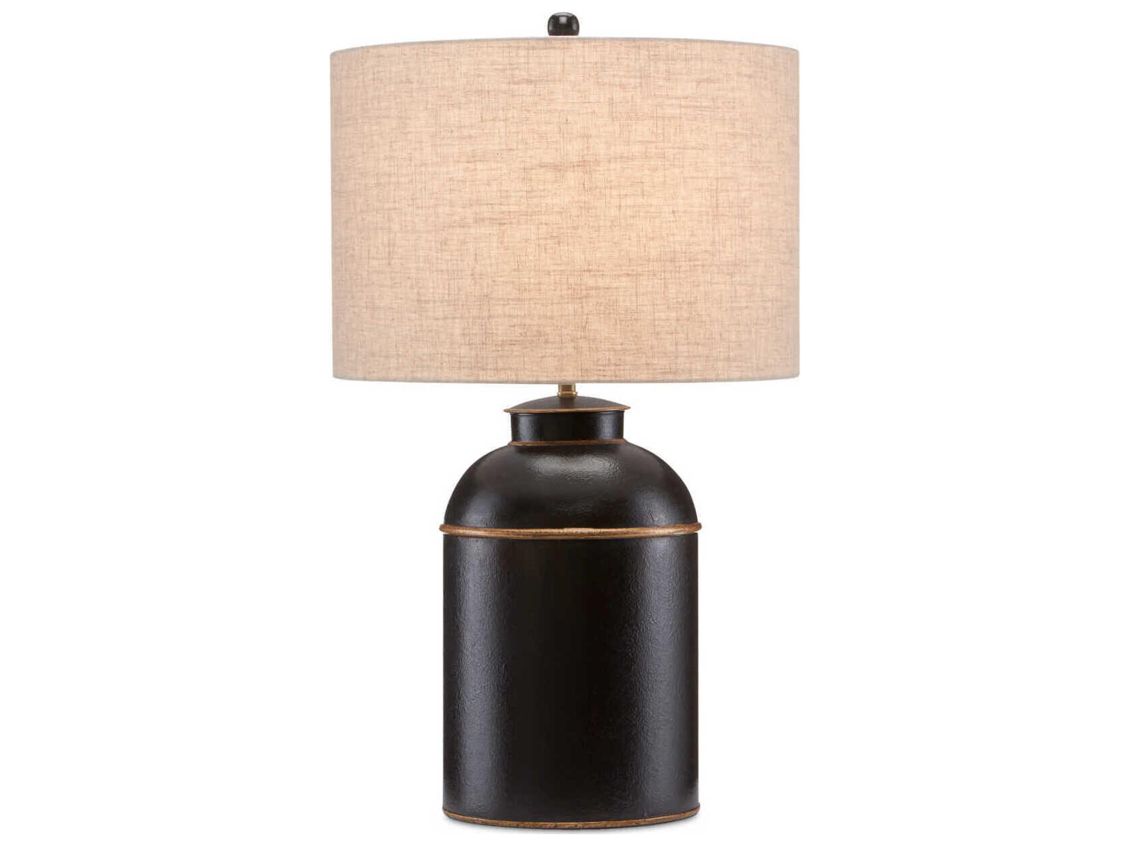 Currey & Company London Black Gold Buffet Lamp