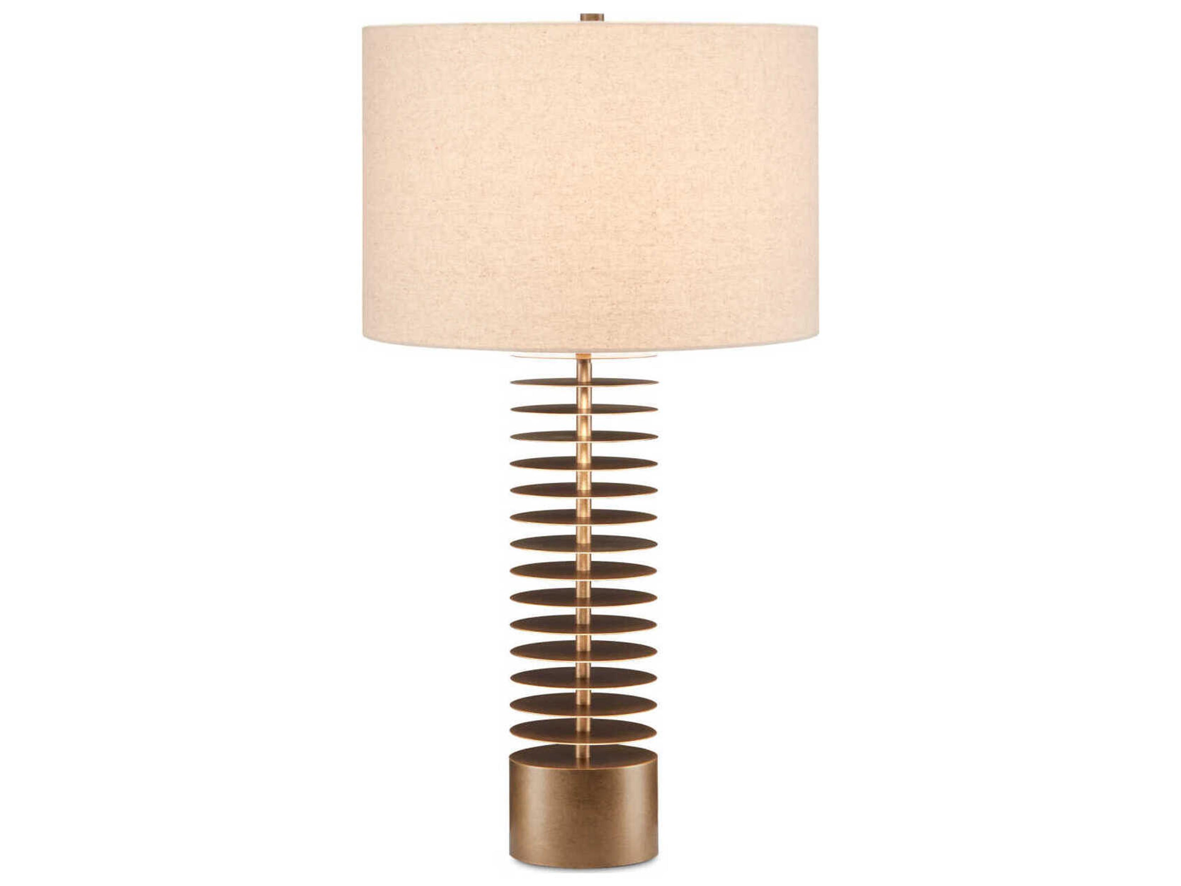 Currey & Company Walwyn Painted Antique Brass Buffet Lamp