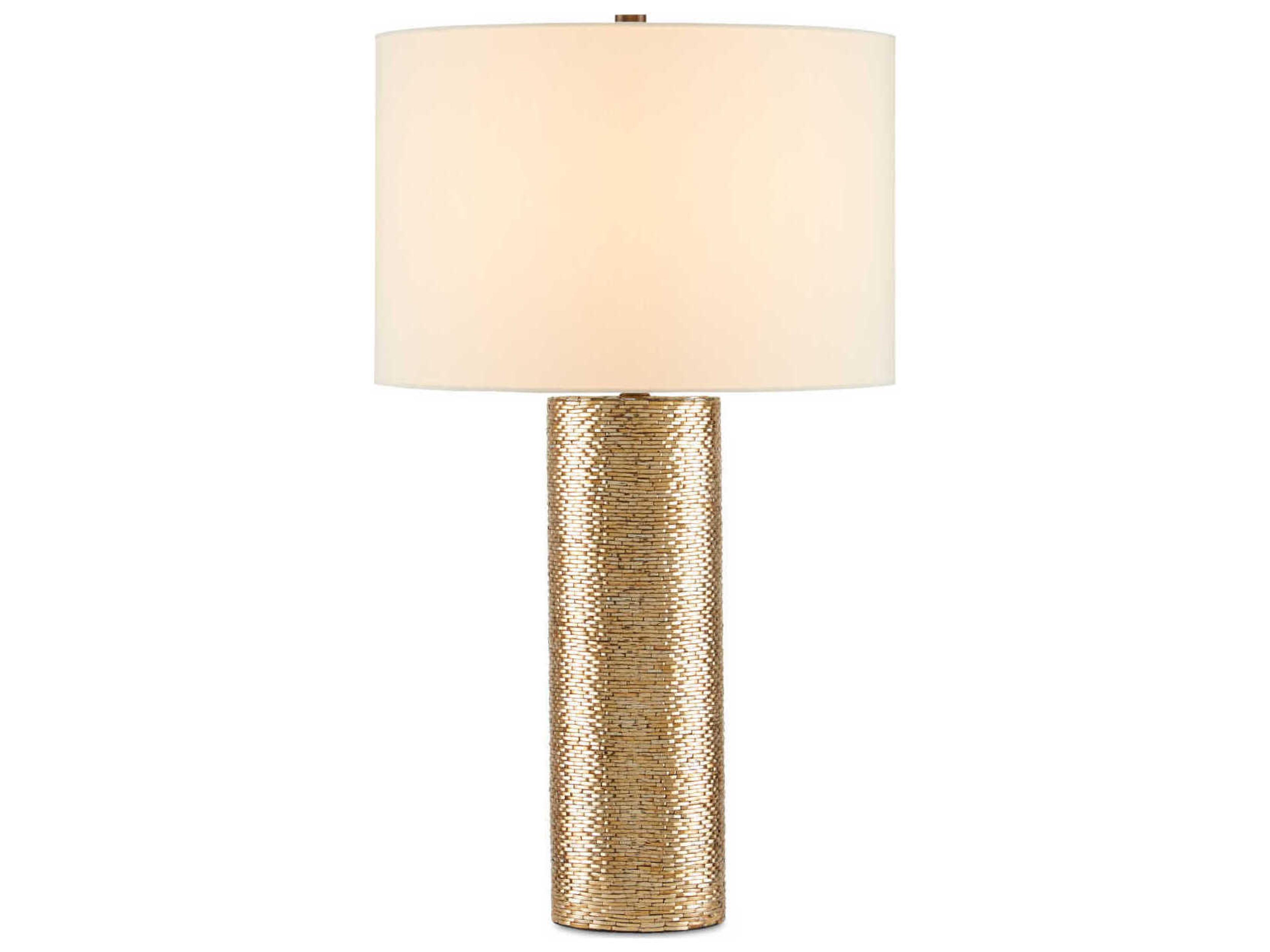Currey & Company Glimmer Gold Glass Buffet Lamp