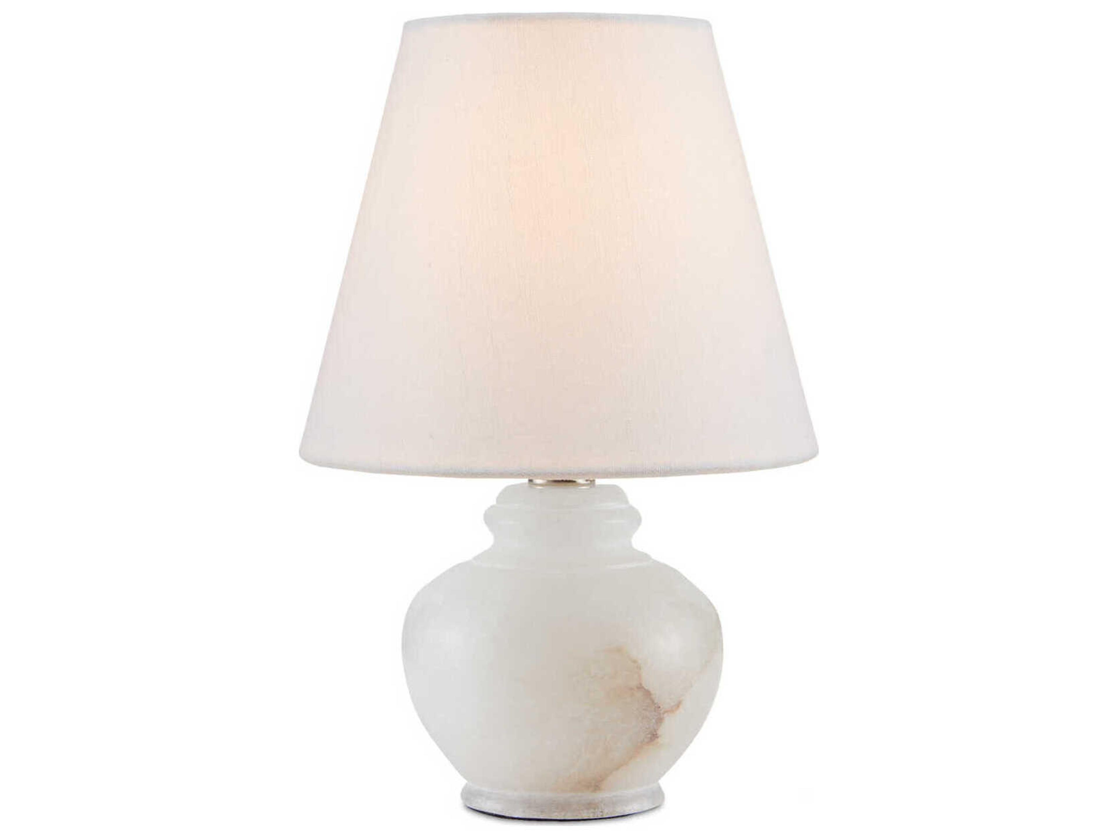 Currey & Company Piccolo Natural Alabaster White Table Lamp