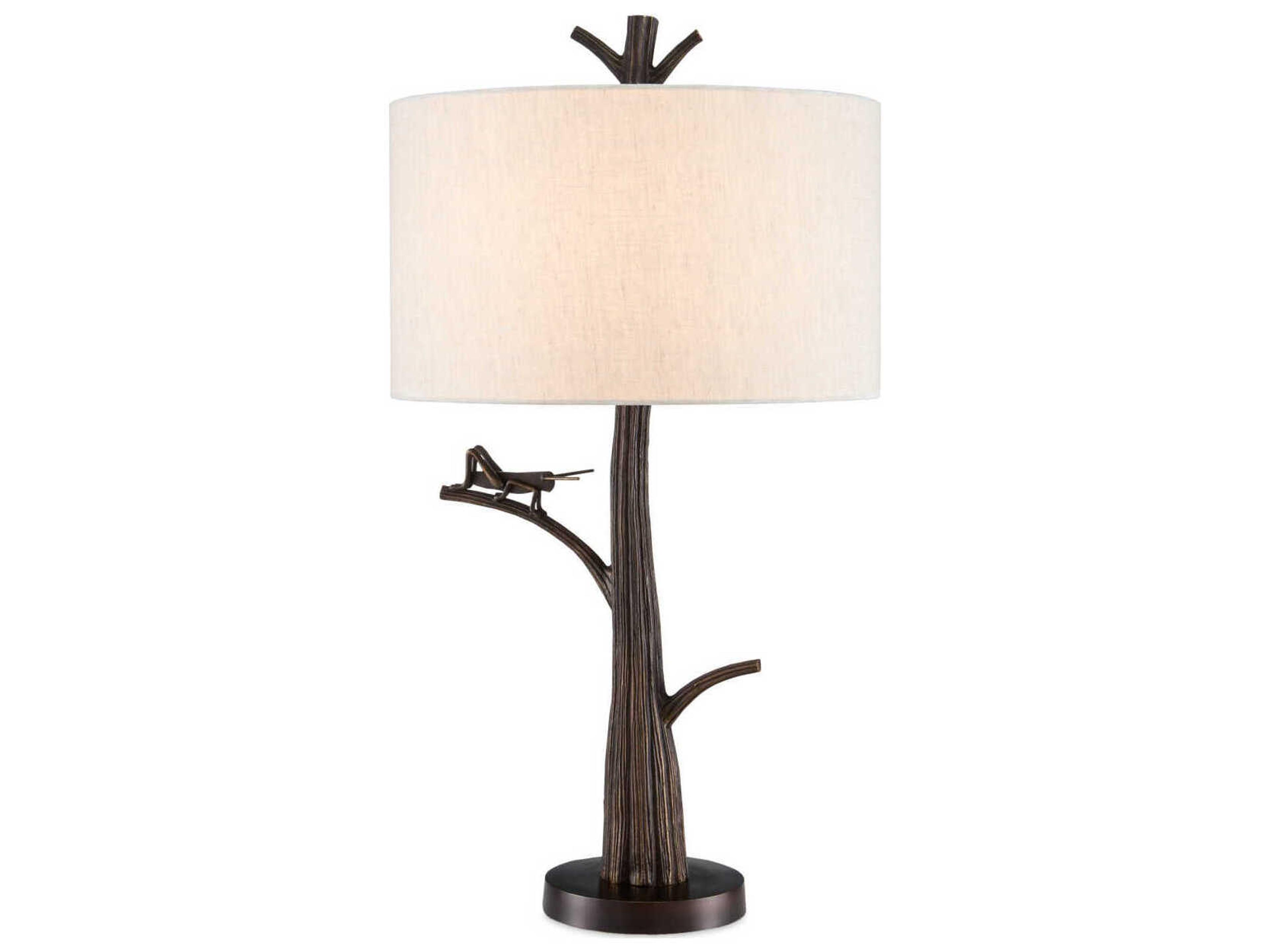 Currey & Company Grasshopper Bronze Buffet Lamp