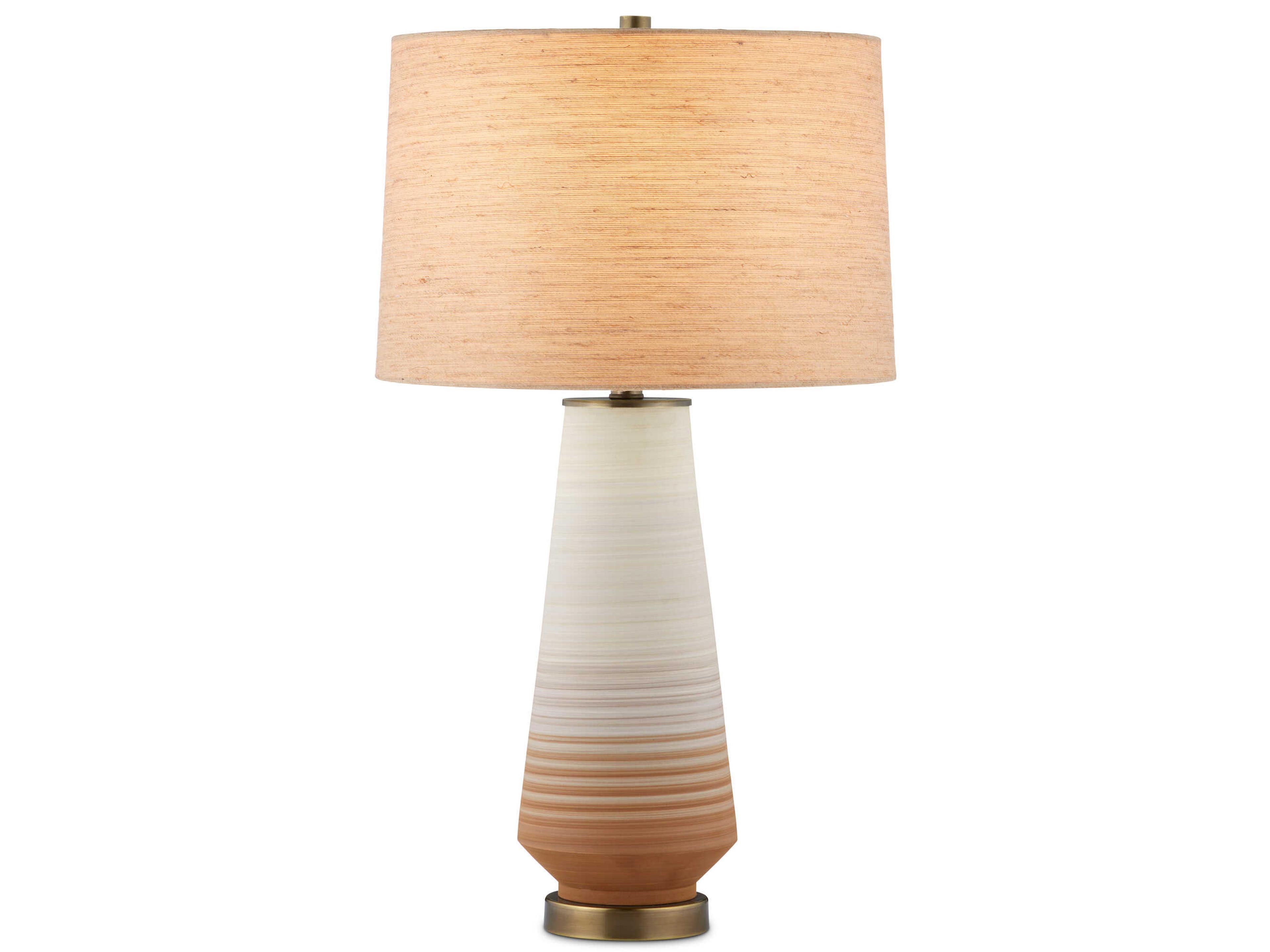 Currey & Company Geologie Brown Natural Rope Buffet Lamp