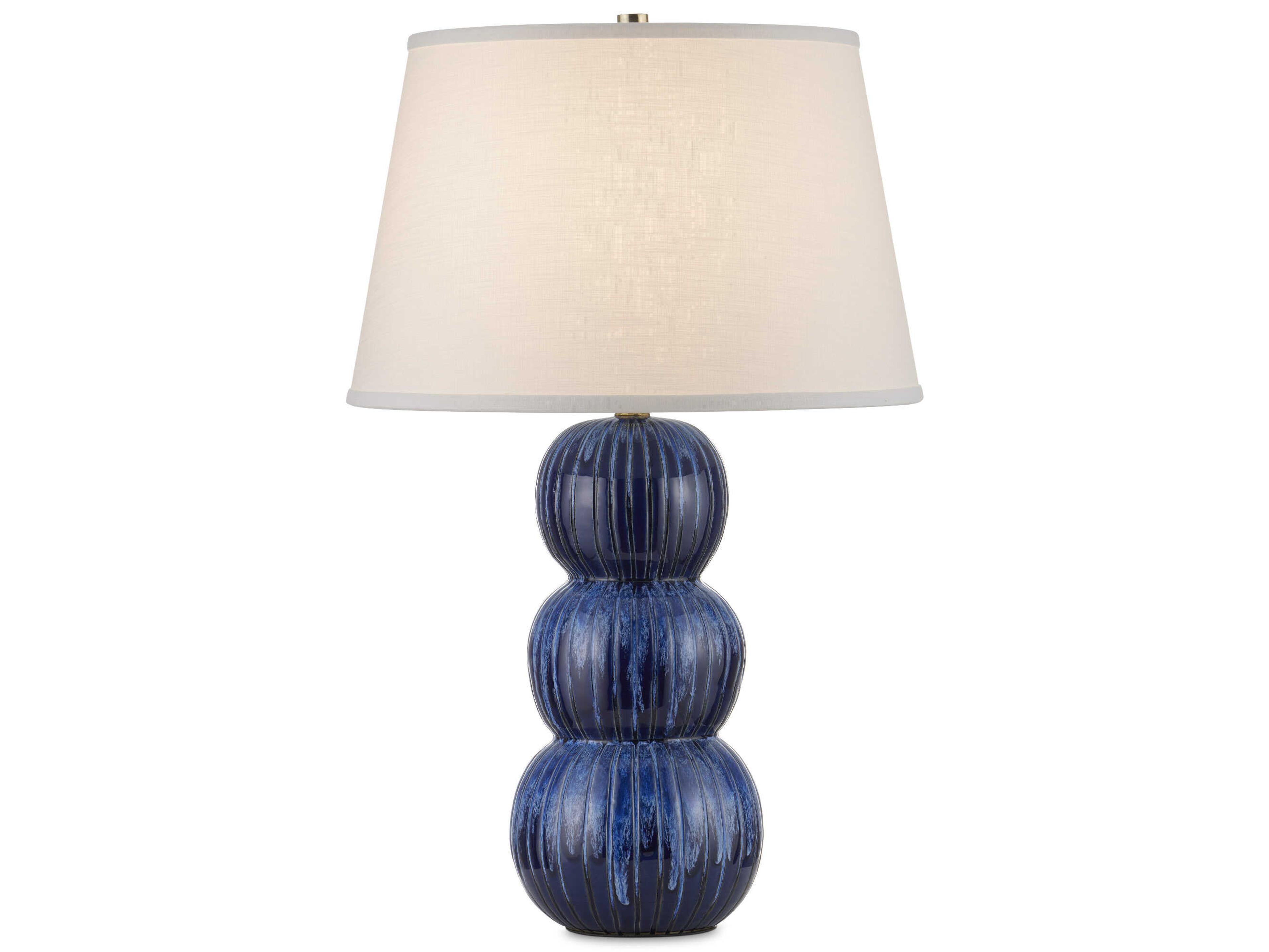 Currey & Company Salacia Blue Buffet Lamp