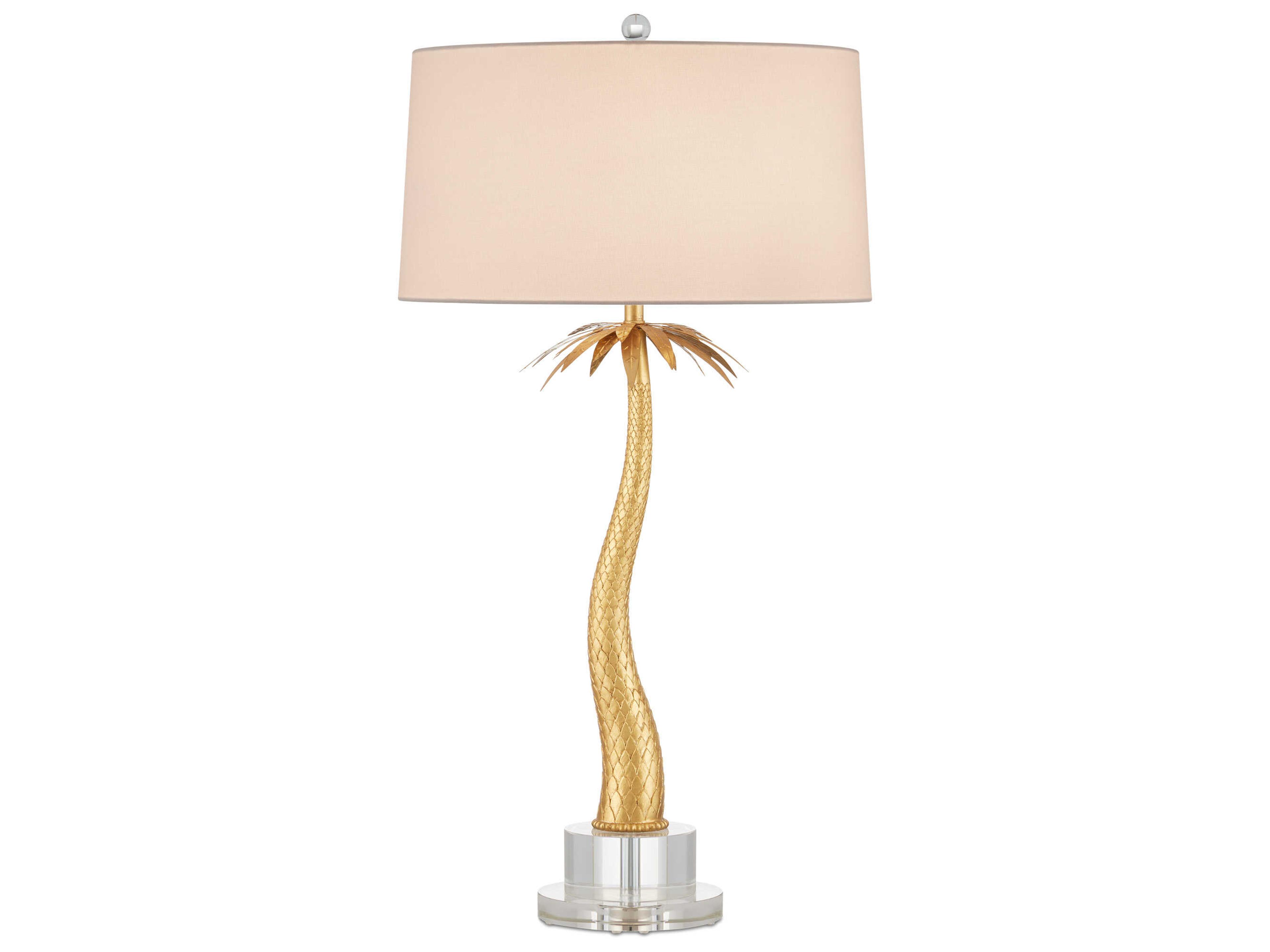 Currey & Company Mazari Contemporary Gold Leaf Buffet Lamp