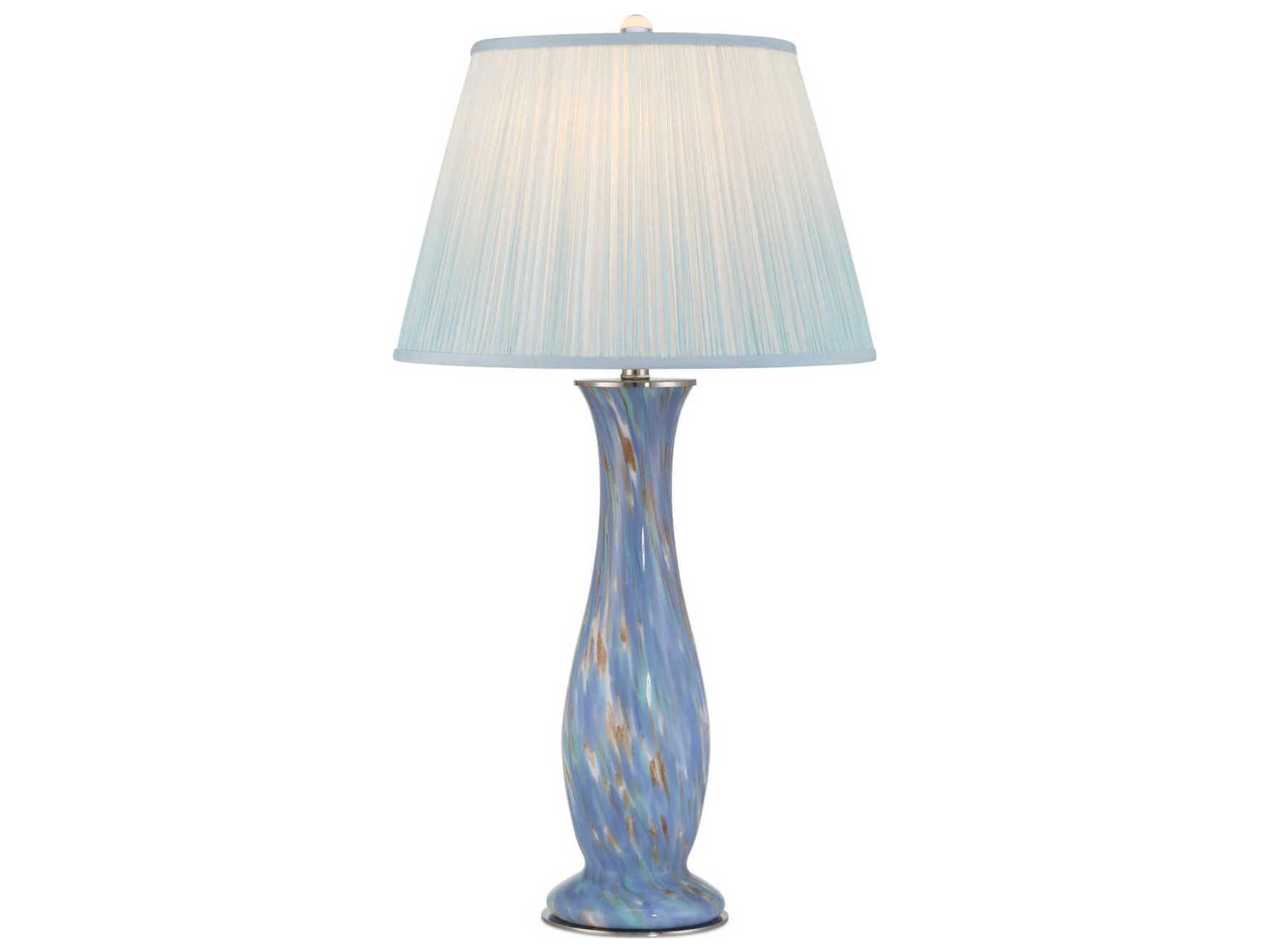 Currey & Company Lapis Blue Pale Brown Buffet Lamp
