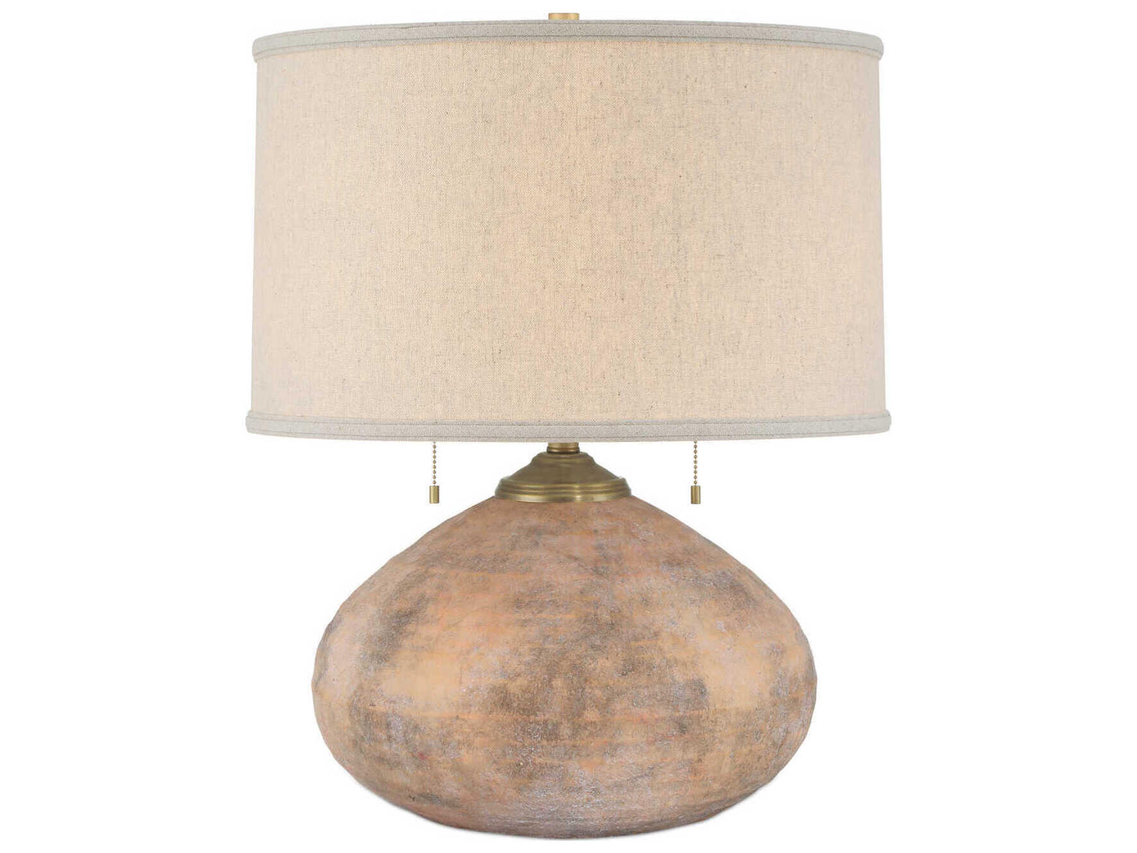 Currey & Company Kenmare Textured Antique Brown Table Lamp