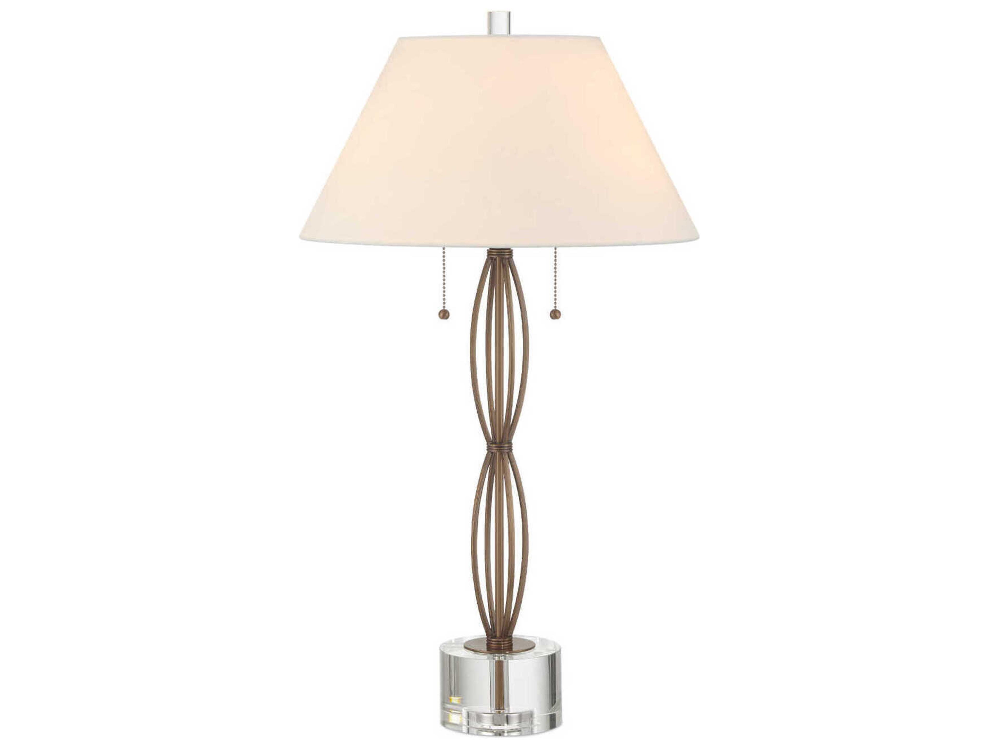 Currey & Company Mizner Antique Brass Buffet Lamp