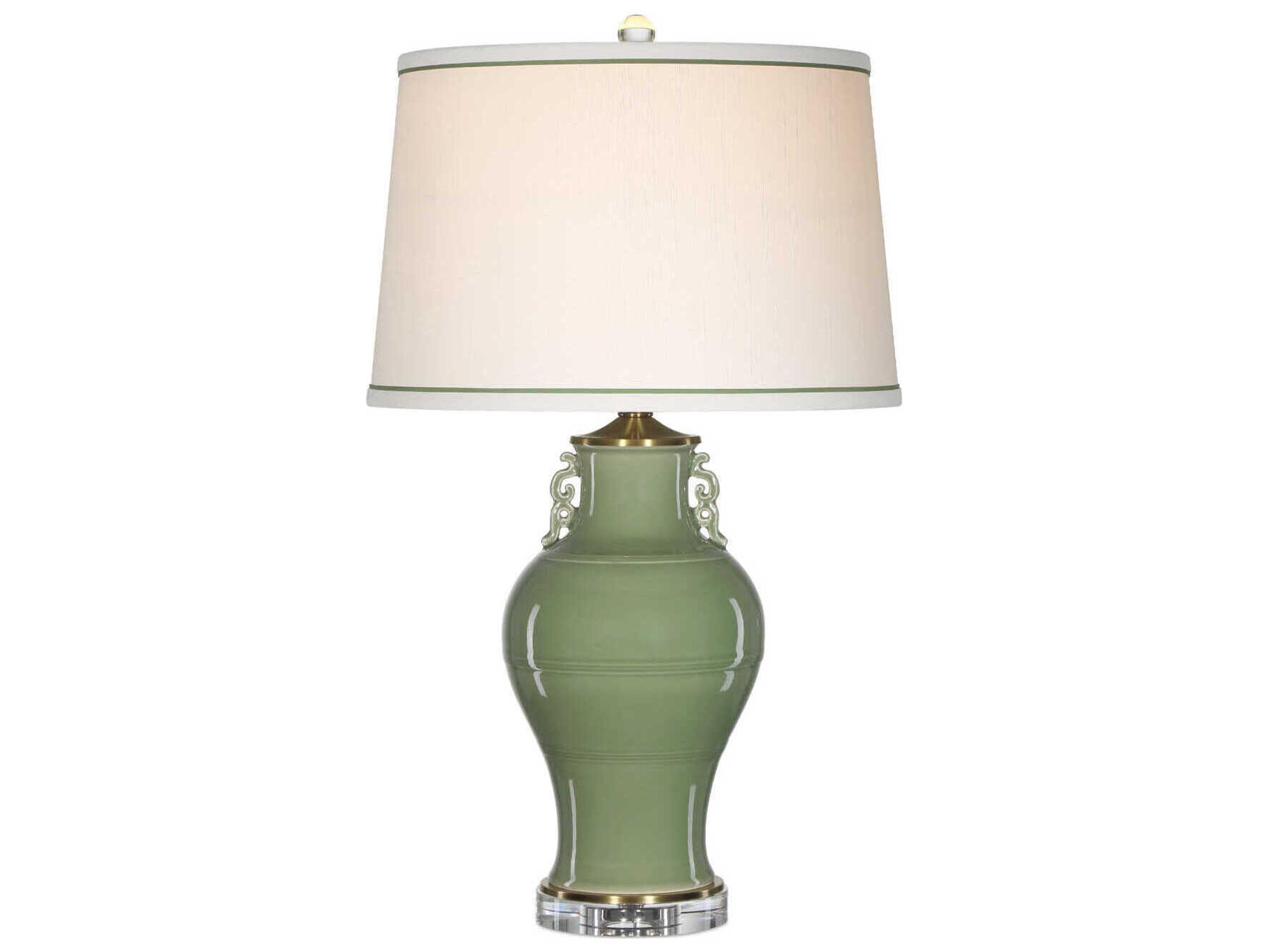 Currey & Company Londonderry Green Clear Buffet Lamp