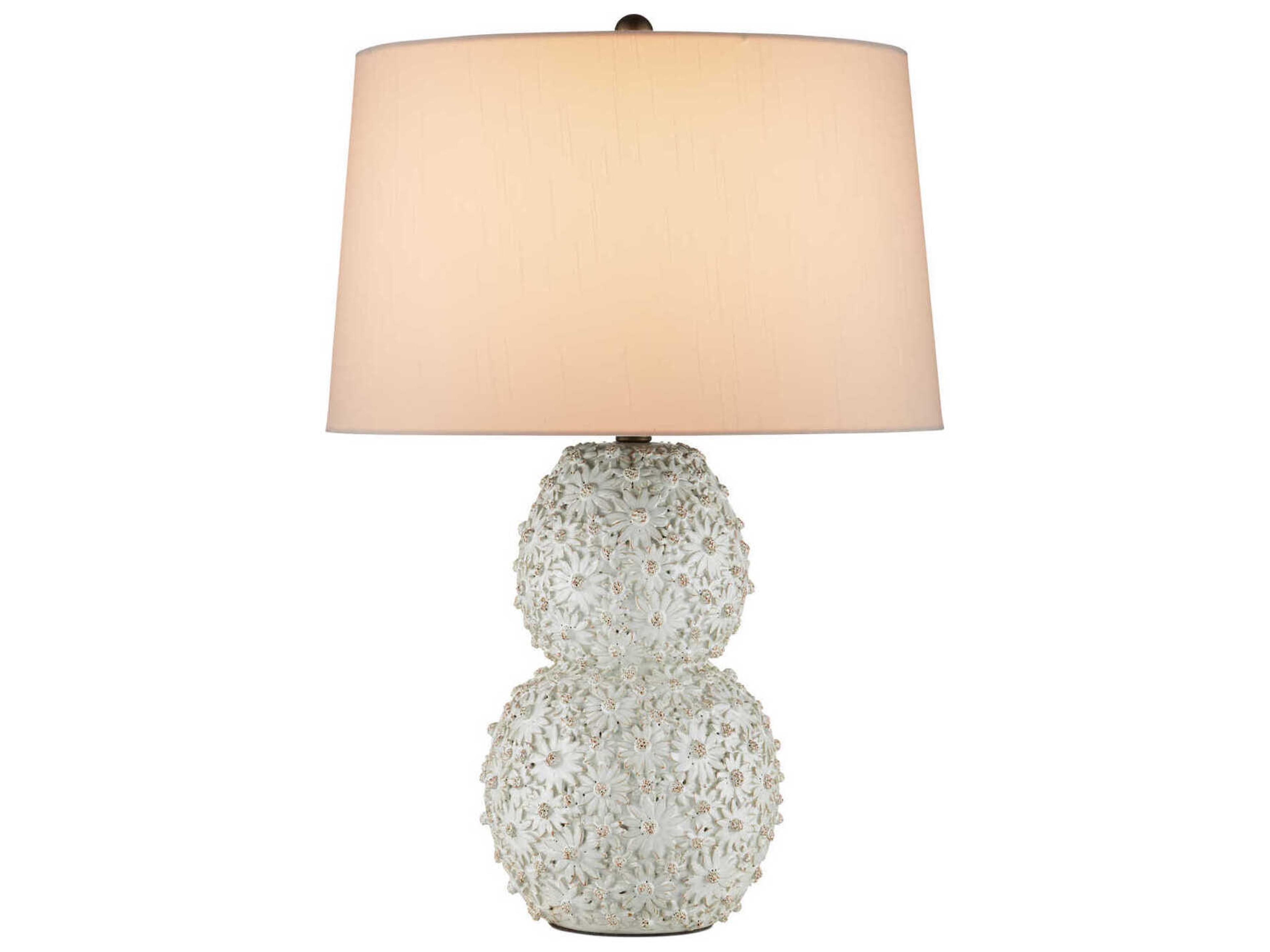 Currey & Company Jessamine White Buffet Lamp