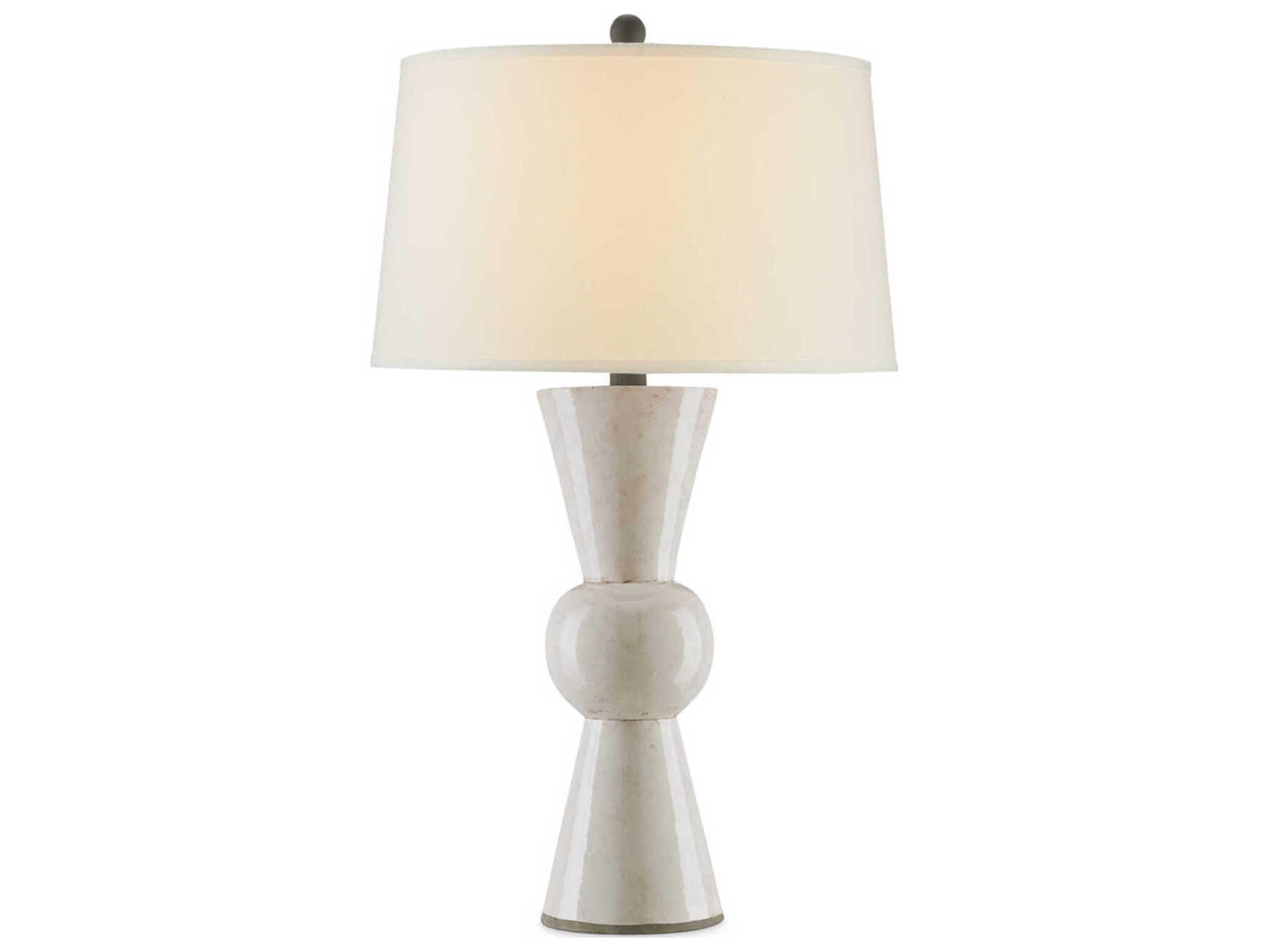 Currey & Company Upbeat Antique White Table Lamp