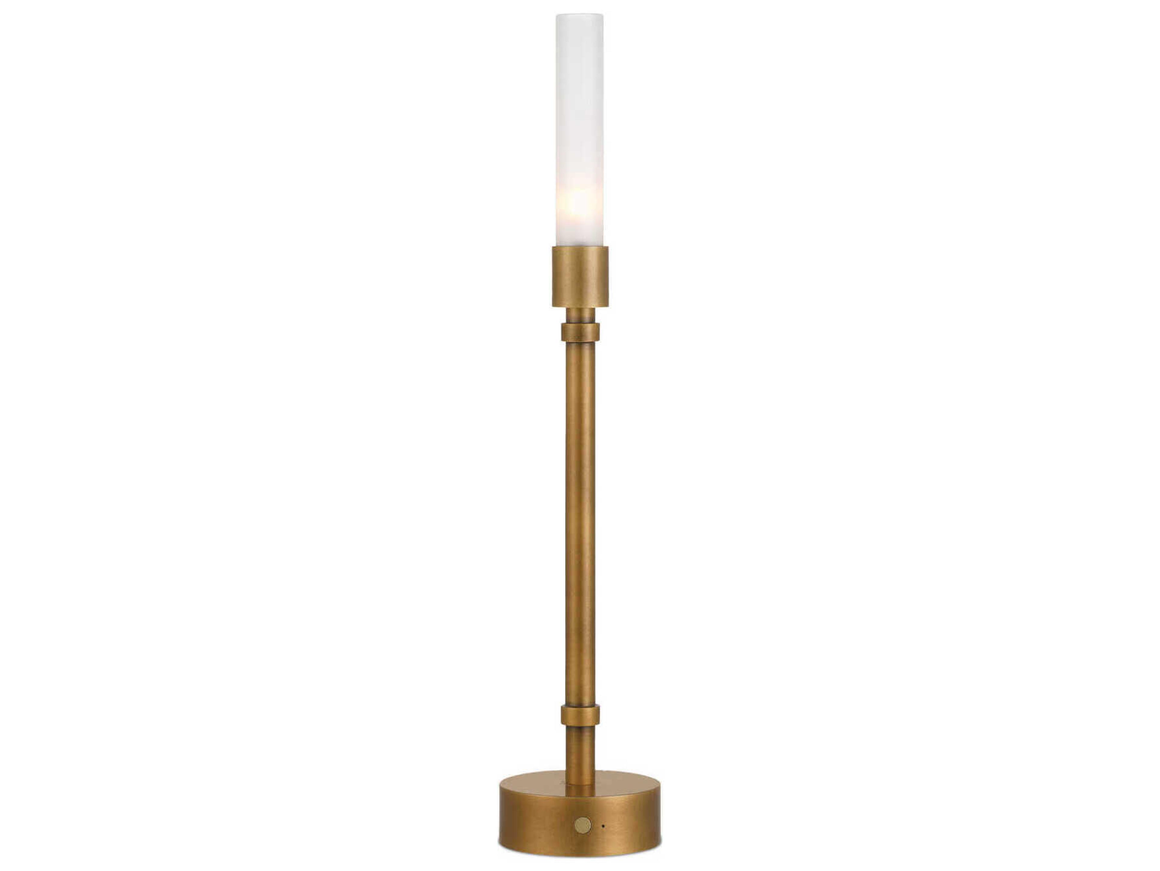 Paseo 1-Light Polished Antique Brass Table Lamp
