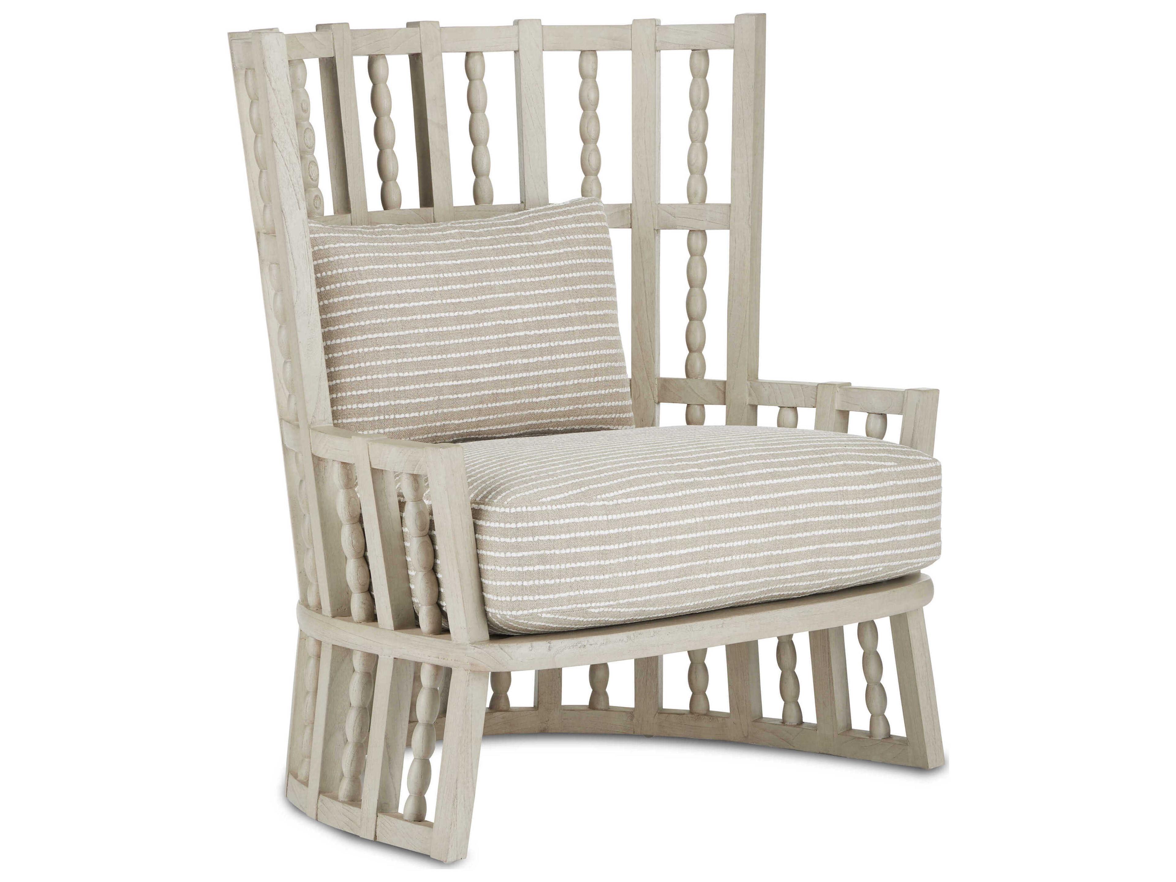 Luxecor Vistas Beige Fabric Accent Chair