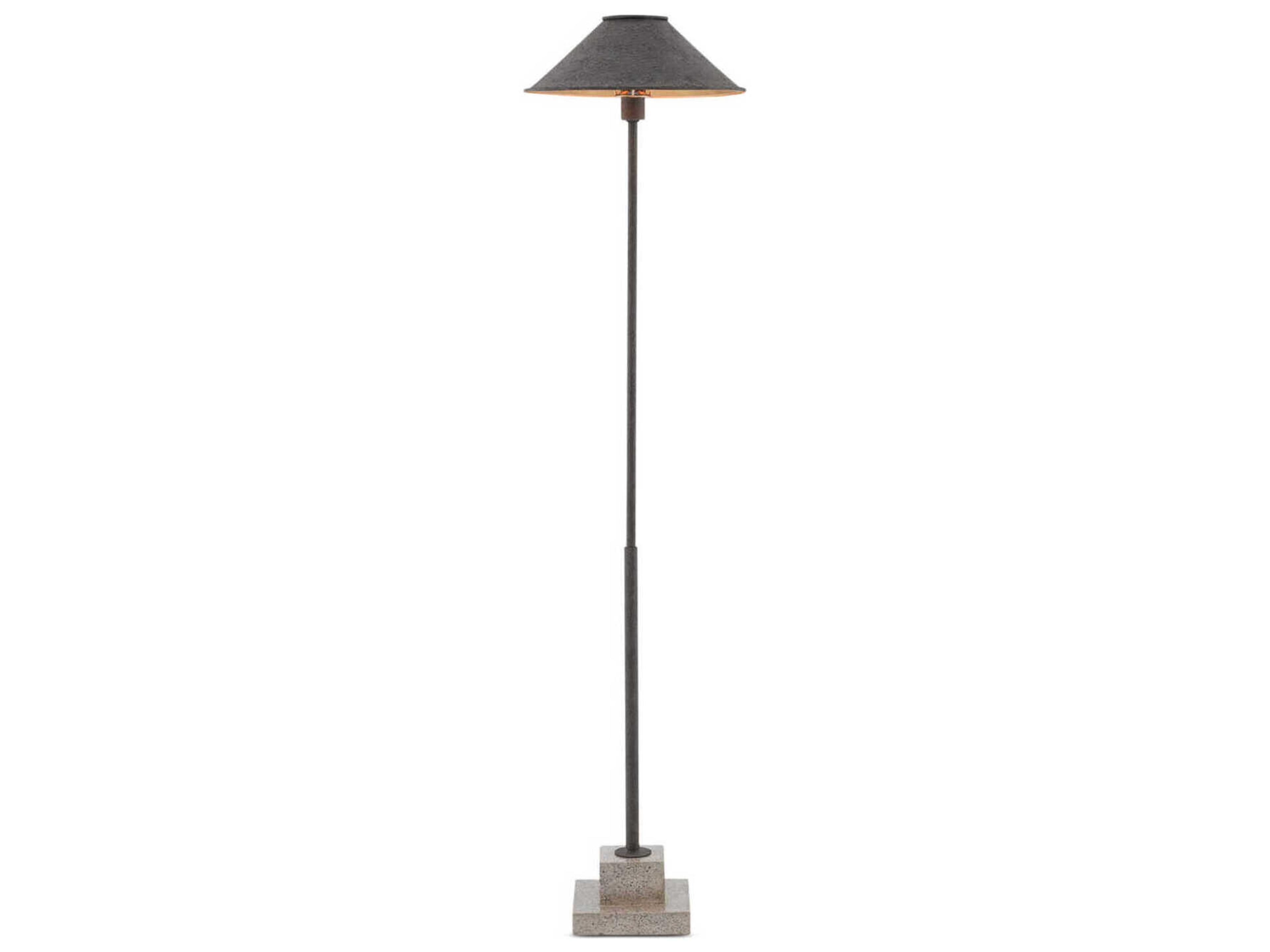 Currey & Company Fudo Fudo Mole Black Floor Lamp