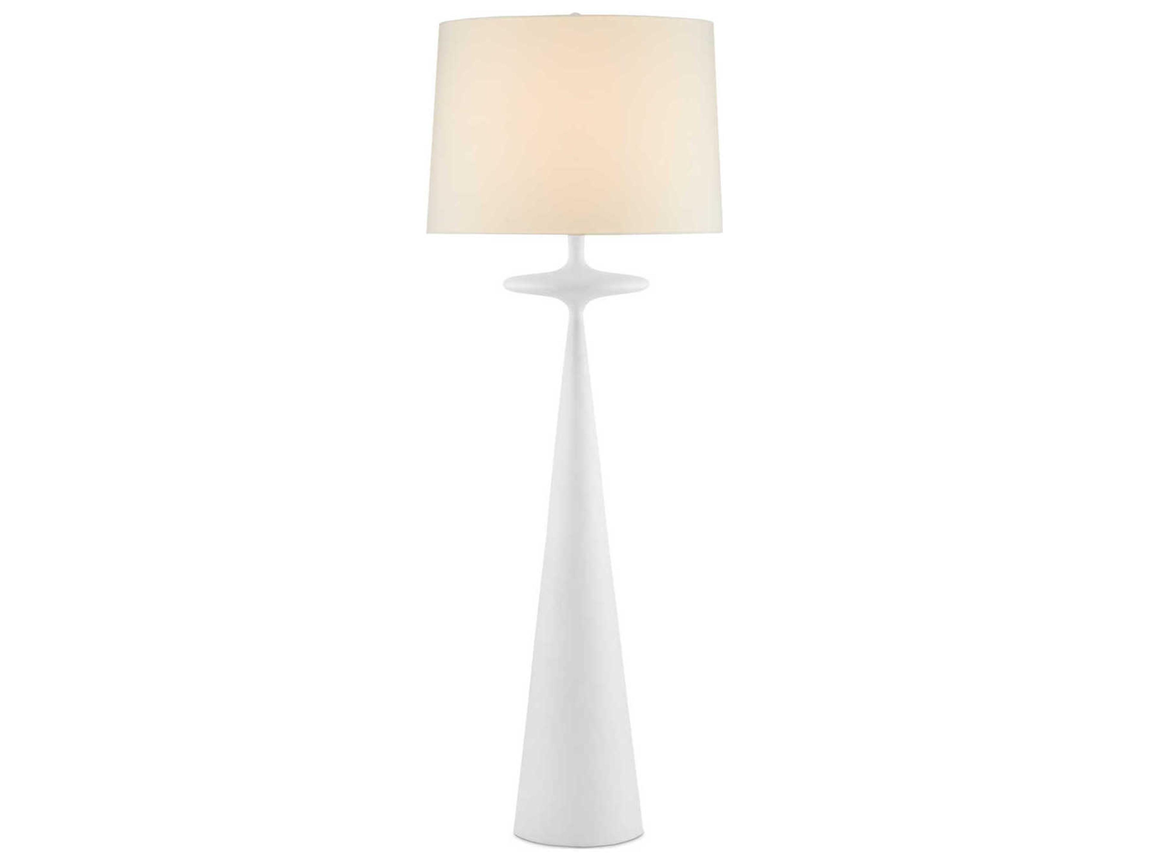 Currey & Company Giacomo Gesso White Floor Lamp