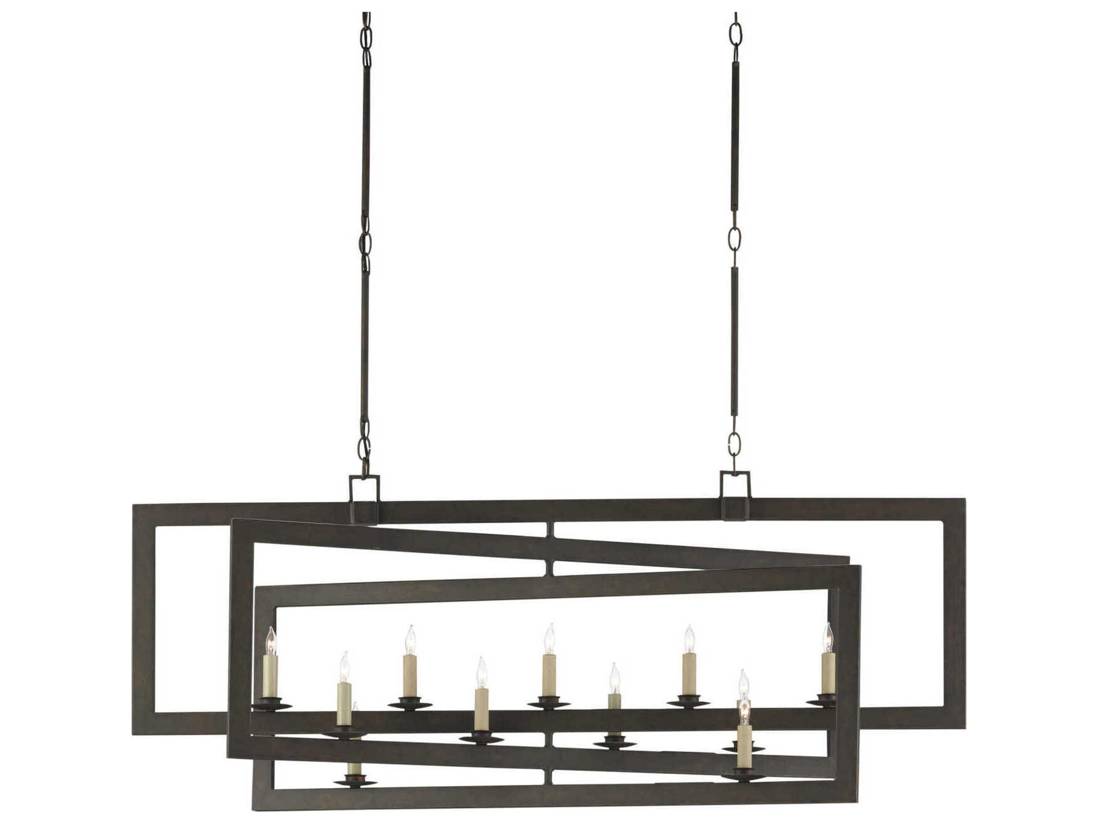 Currey & Company Middleton 11-Light Bronze Gold Island Pendant