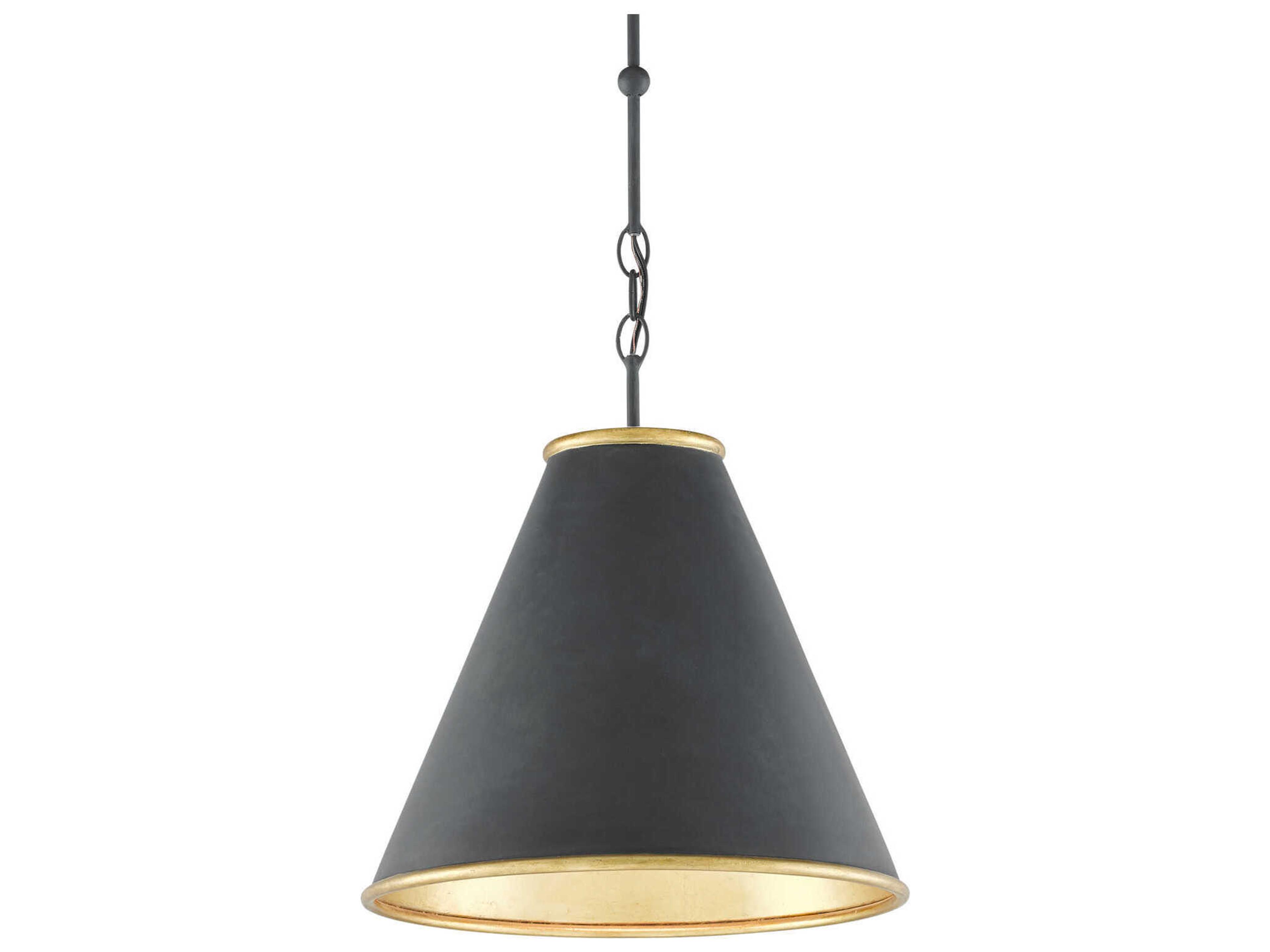 Currey & Company Pierrepont 1-Light Black Pendant