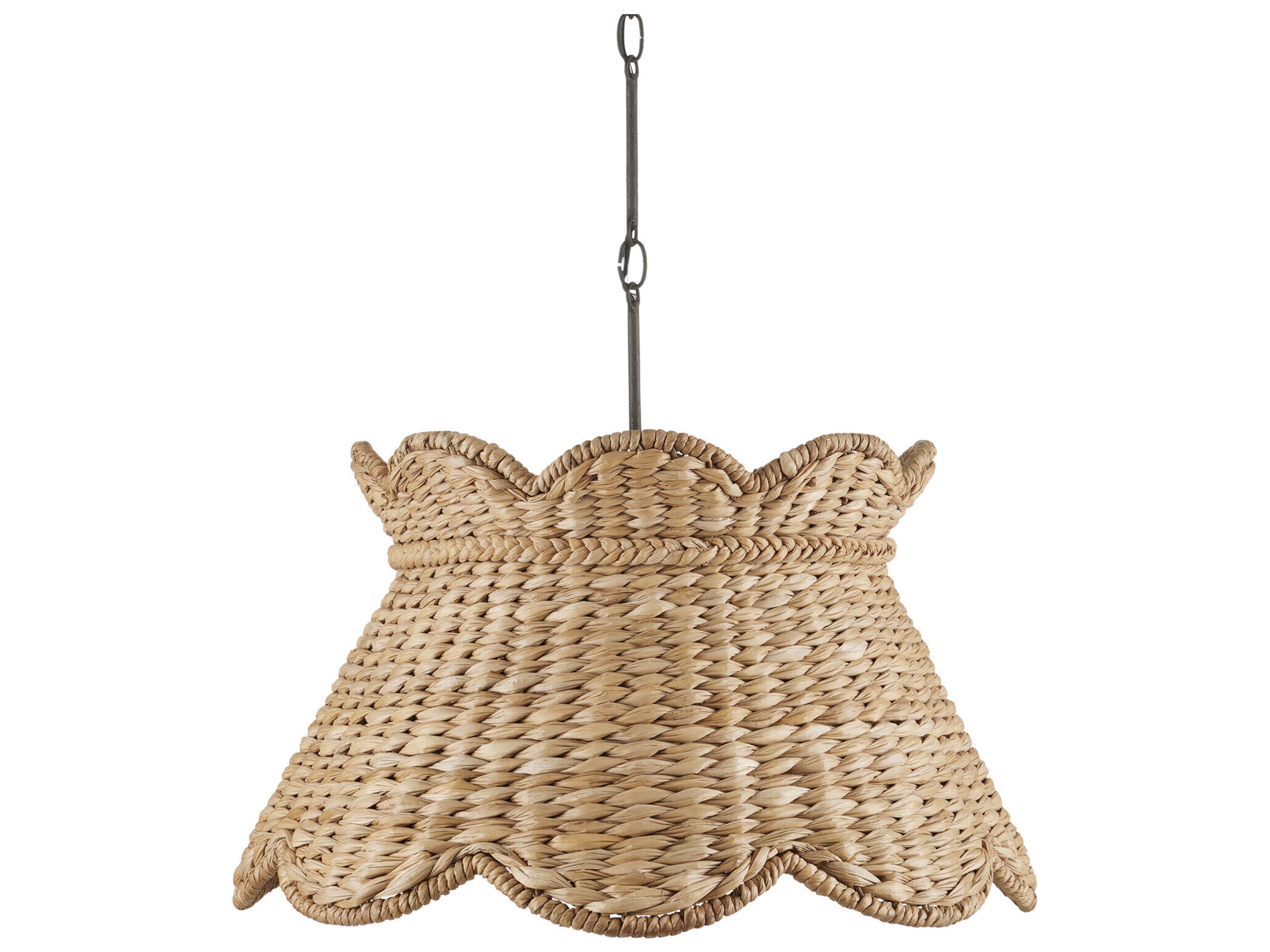 Currey & Company Annabelle 1-Light Natural Brown Pendant