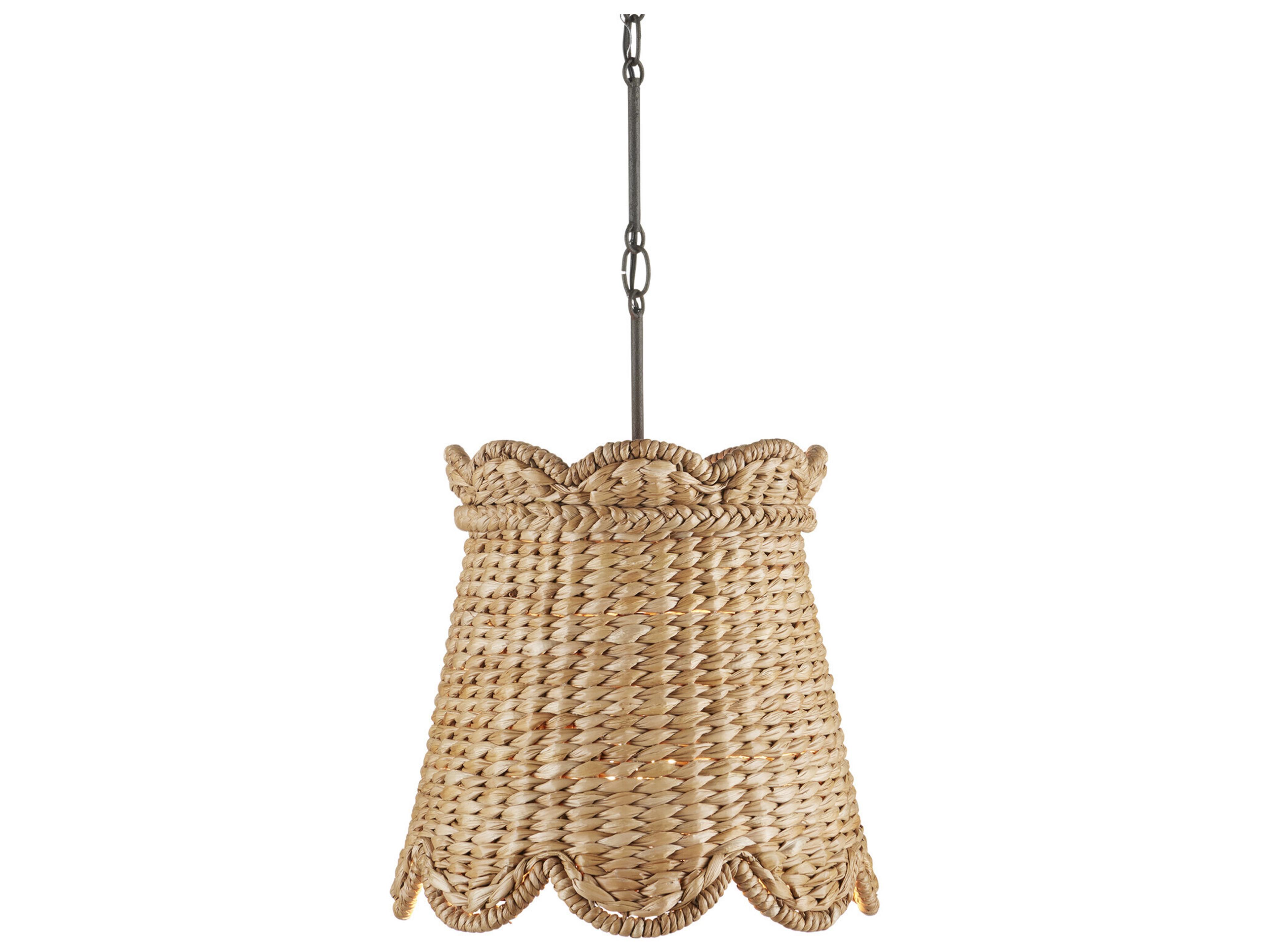 Currey & Company Annabelle 1-Light Natural Brown Pendant