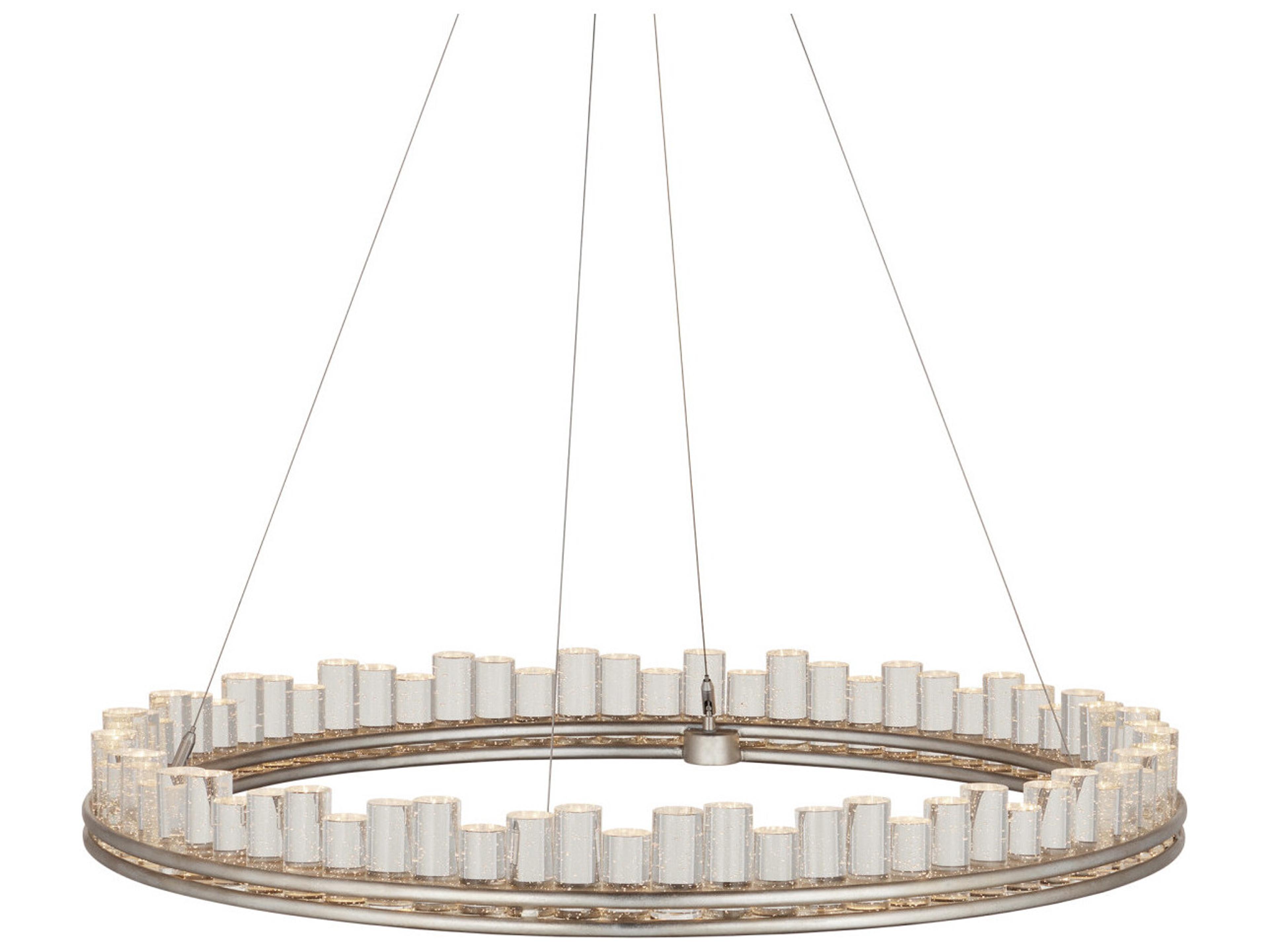 Currey & Company Pleiades 1-Light Silver Round Chandelier