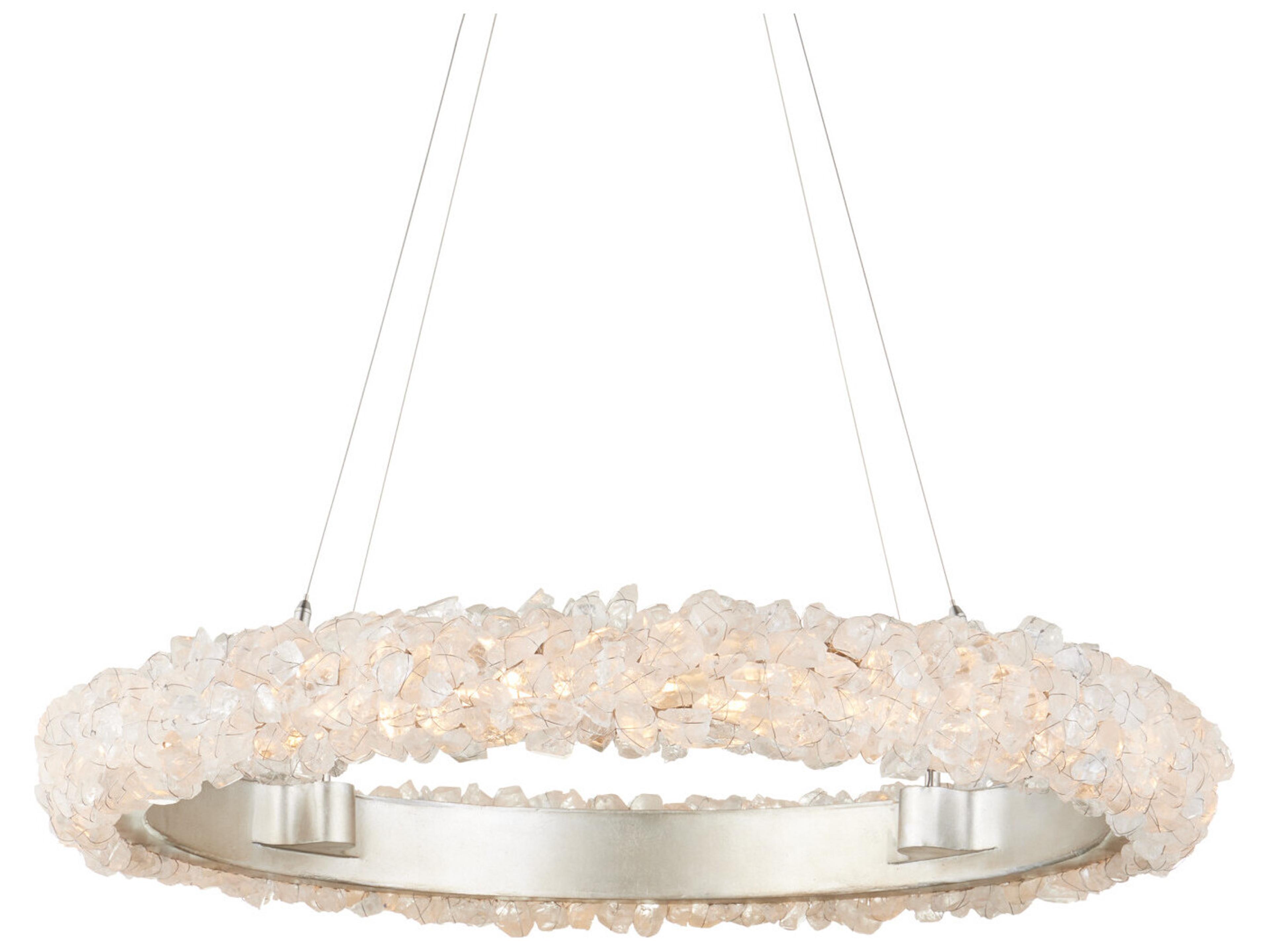 Currey & Company Iconoclast 1-Light Silver Round Pendant