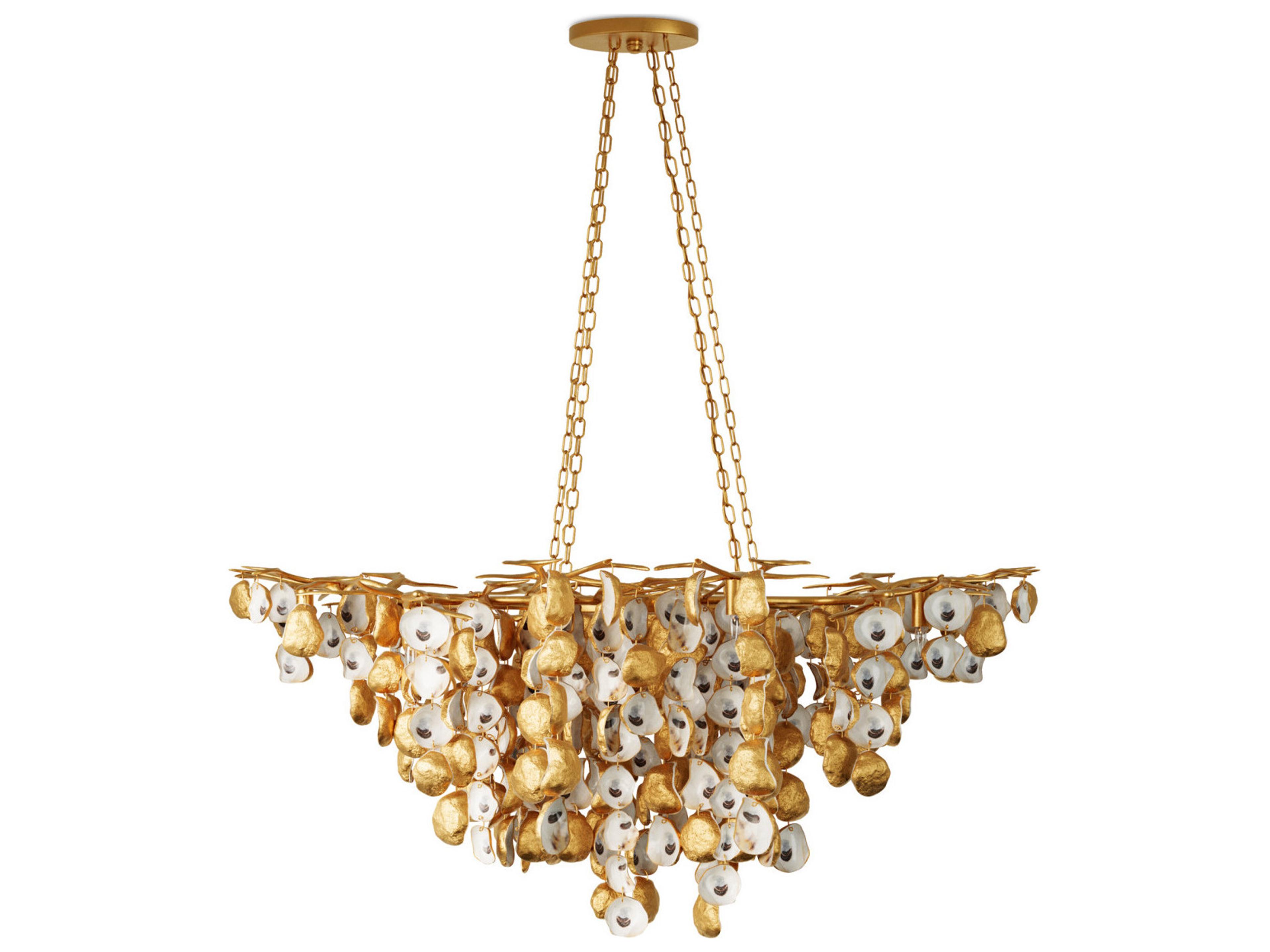 Currey & Company Lucullan 14-Light Textured Gold Chandelier