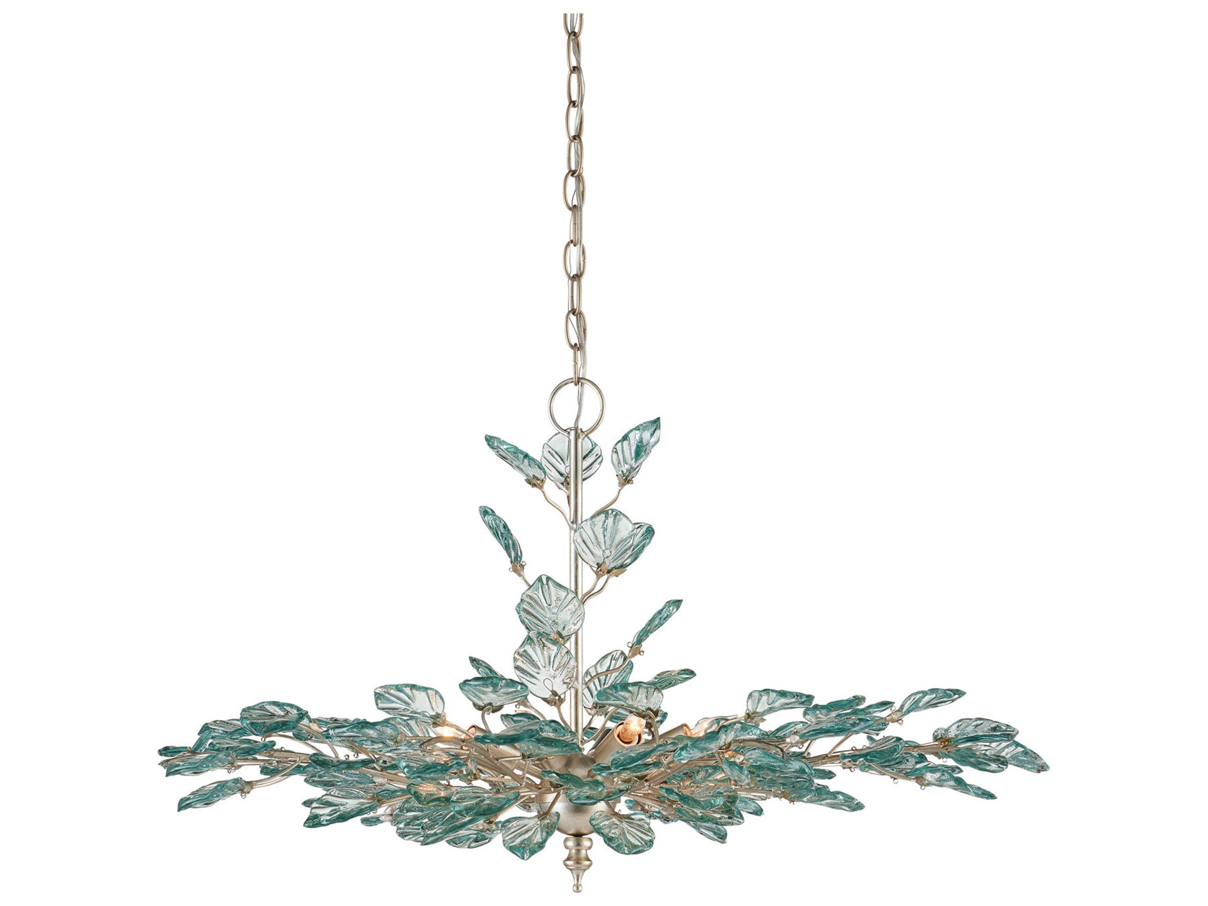 Currey & Company Baobab 8-Light Contemporary Silver Pendant